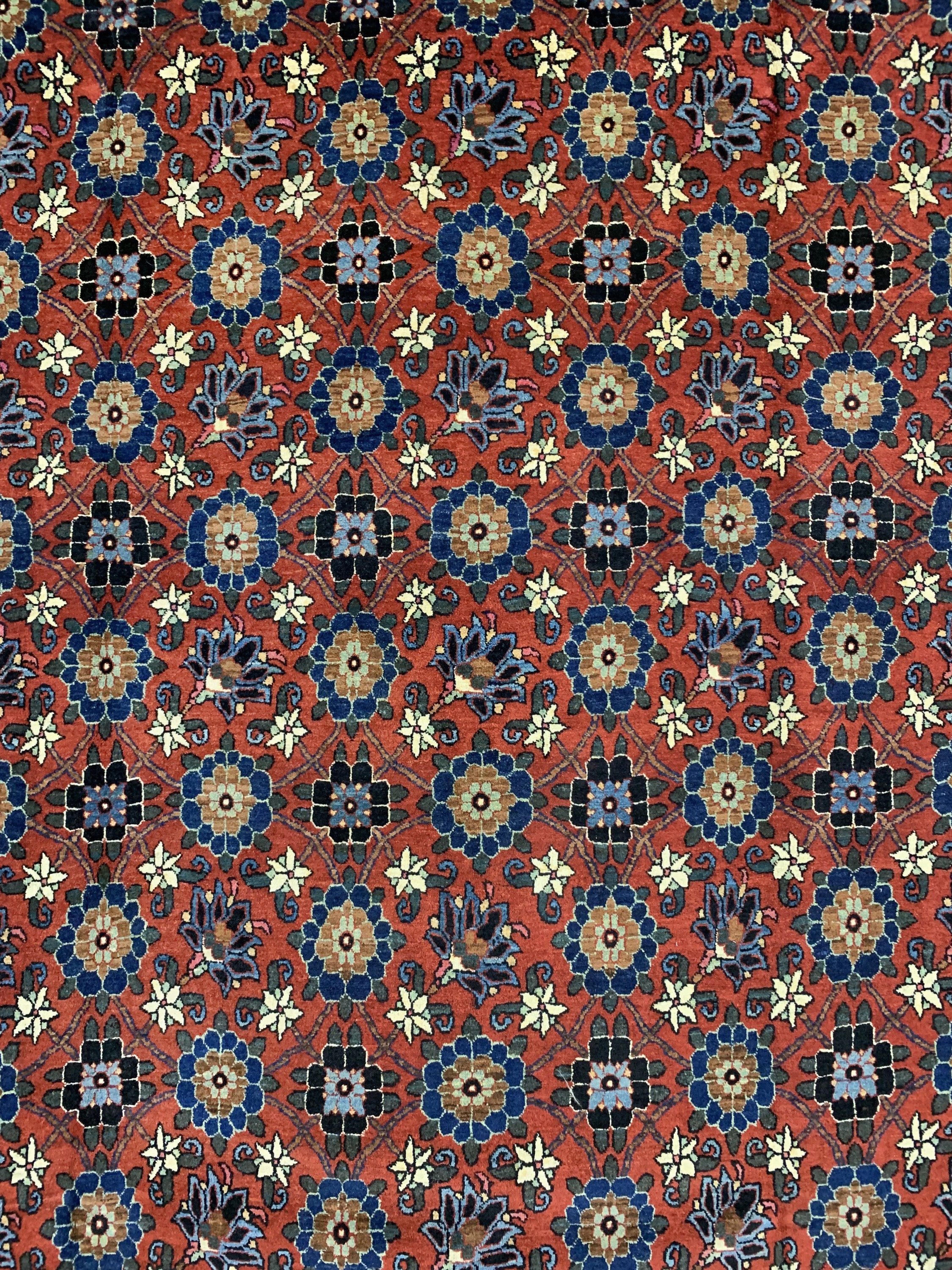 Detail c: Weramin antik, Persien, um 1910/1920, Wolleauf Baumwolle, ca. 310 x 205 cm, EHZ: 1-2