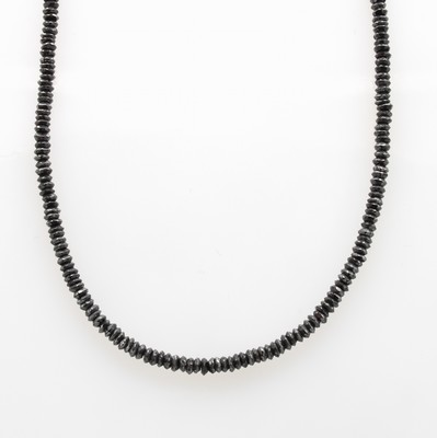 Image 26818426 - Diamantkette, Karabinerschl. Silber, g bohrte Diamant-Rondelle zus. ca. 39.20 ct, L. ca. ...