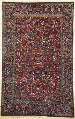 Image Kashan#"Ateschoglou#"antique, Persia, around 1900, Manchester-corkwool, approx. ...