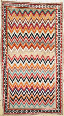 Image Ghashgai#"Gabbeh#"antique, Persia, around 1900, wool on wool, approx. 232 x 133 ...