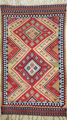 Image Ghashgai Kilim fine antique, Persia, around 1900, wool on wool, approx. 244 x 145 cm, ...