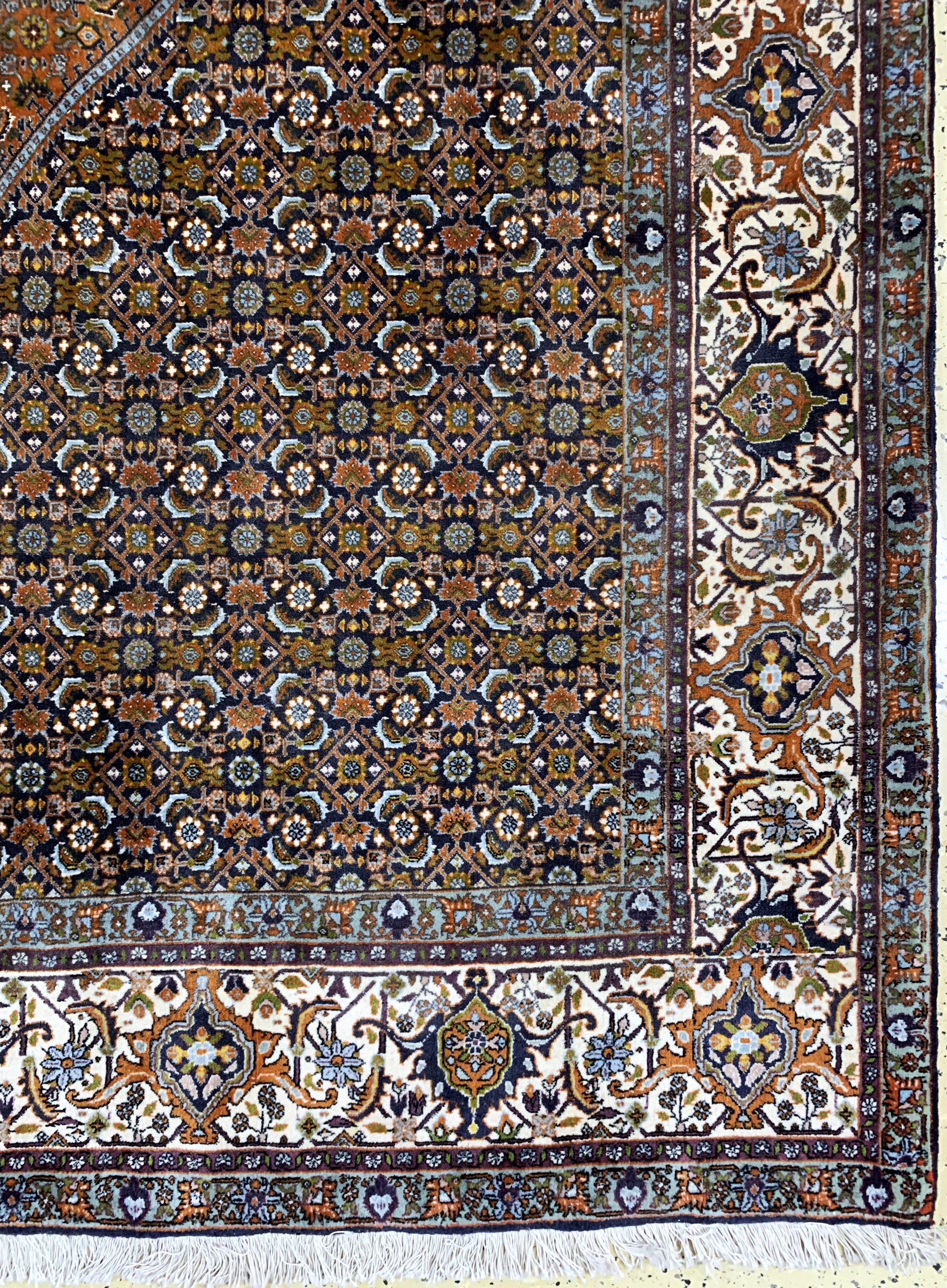 Detail a: Bidjar Kork fein, Persien, Ende 20.Jhd, Korkwolle auf Baumwolle, ca. 400 x 300 cm, verblaßt, EHZ: 1-2