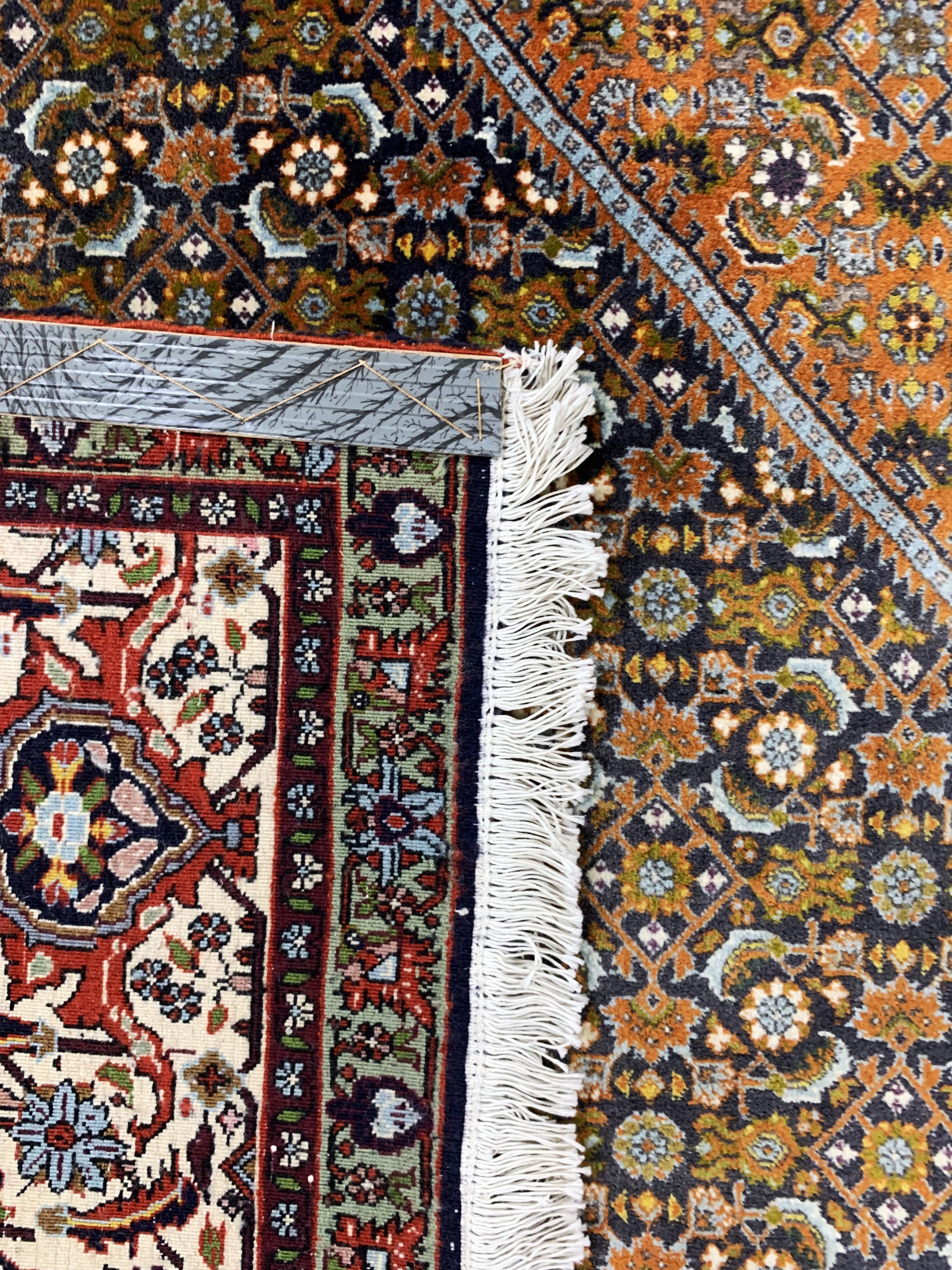Detail g: Bidjar Kork fein, Persien, Ende 20.Jhd, Korkwolle auf Baumwolle, ca. 400 x 300 cm, verblaßt, EHZ: 1-2