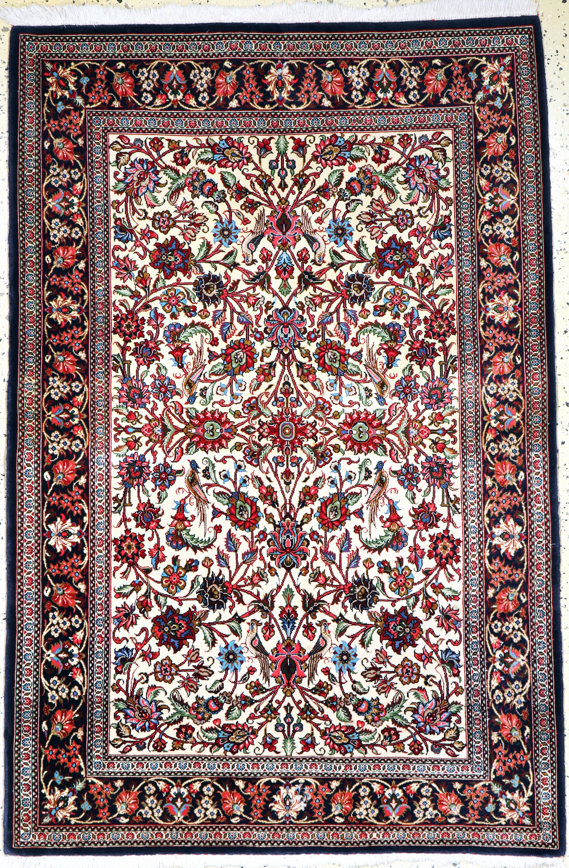 Ghom Kork, Persien, Ende 20.Jhd, Korkwolle auf Baumwolle, ca. 170 x 114 cm, EHZ: 2(Abrasch)
