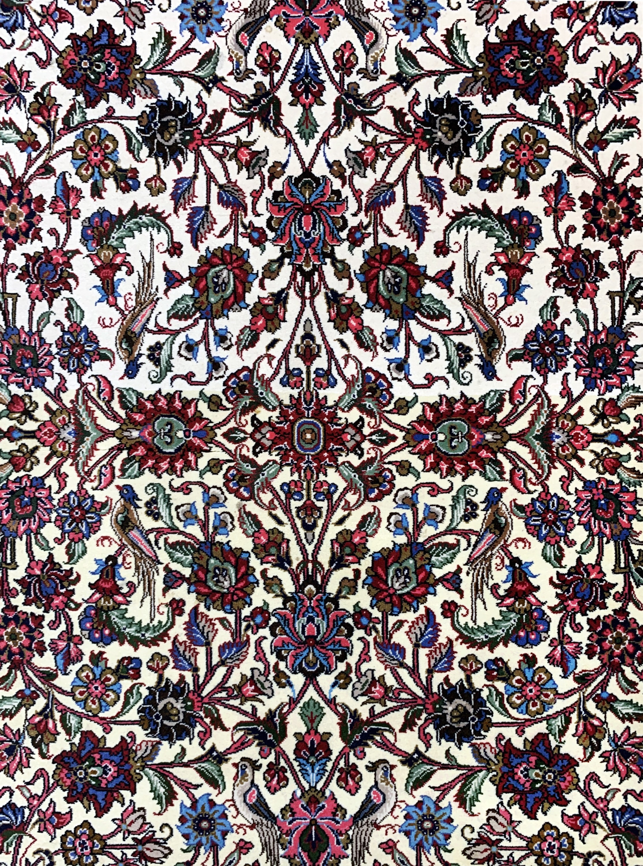 Detail c: Ghom Kork, Persien, Ende 20.Jhd, Korkwolle auf Baumwolle, ca. 170 x 114 cm, EHZ: 2(Abrasch)