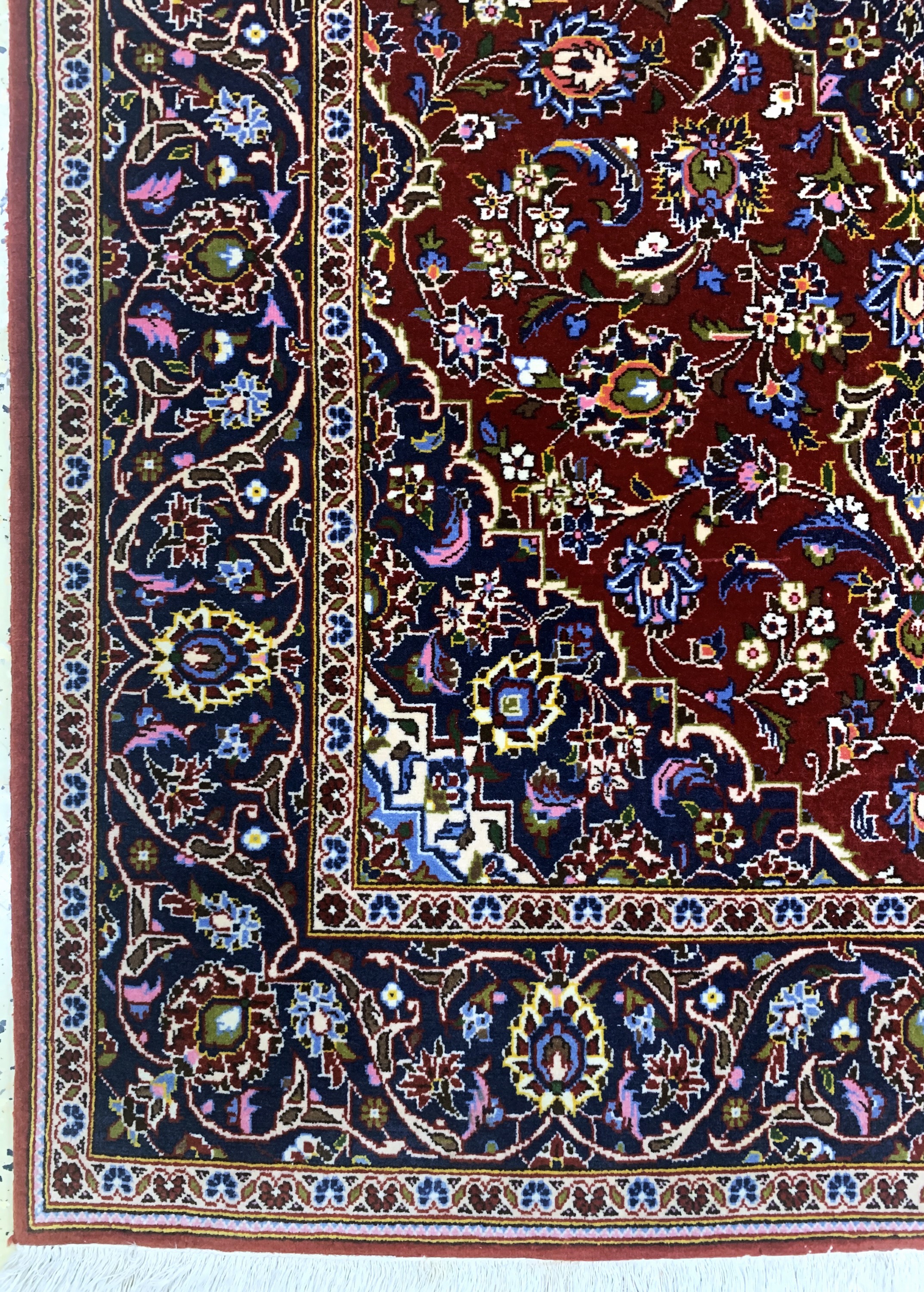 Detail b: Keschan Kork fein, Persien, Ende 20.Jhd, Korkwolle auf Baumwolle, ca. 168 x 108 cm, EHZ: 1-2