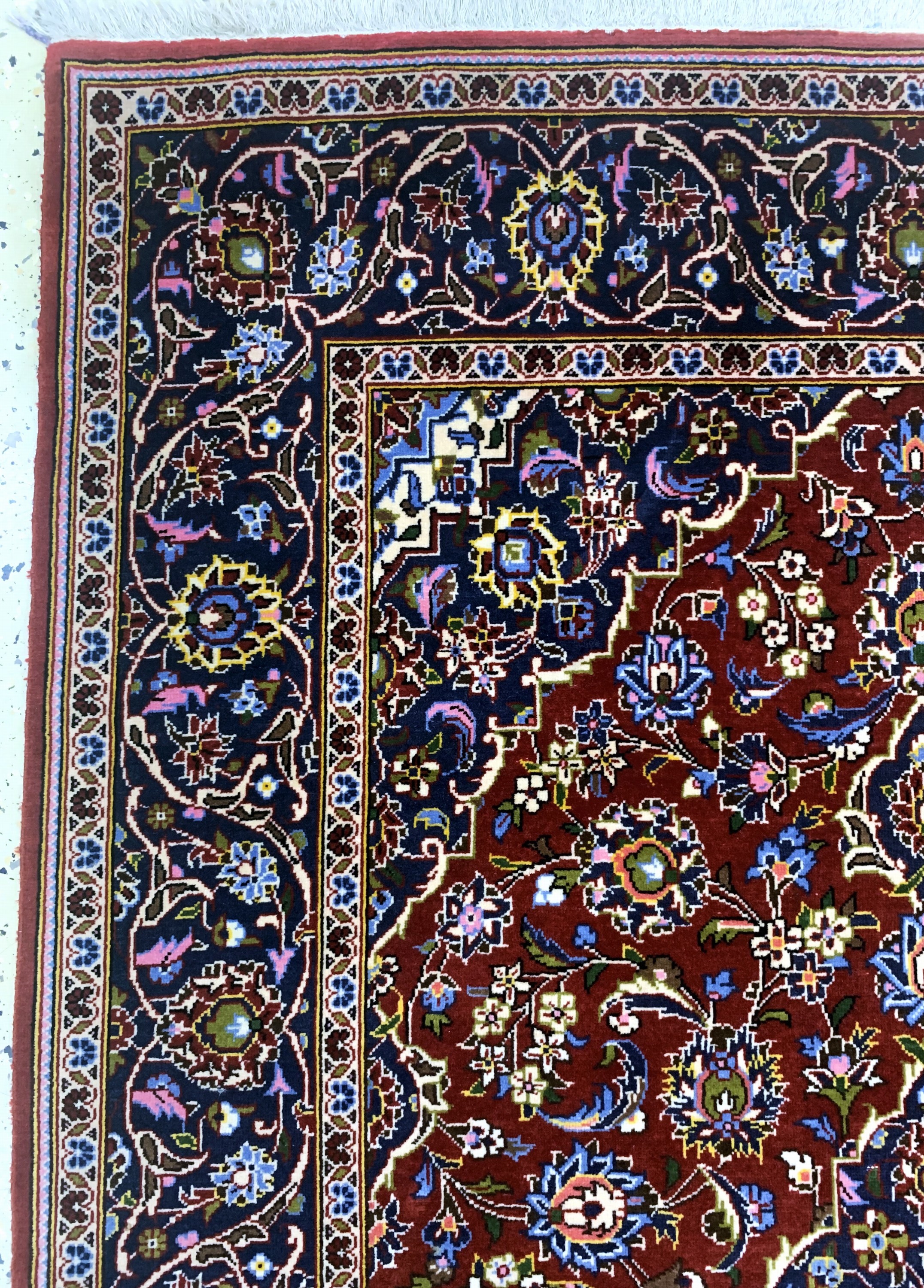 Detail c: Keschan Kork fein, Persien, Ende 20.Jhd, Korkwolle auf Baumwolle, ca. 168 x 108 cm, EHZ: 1-2