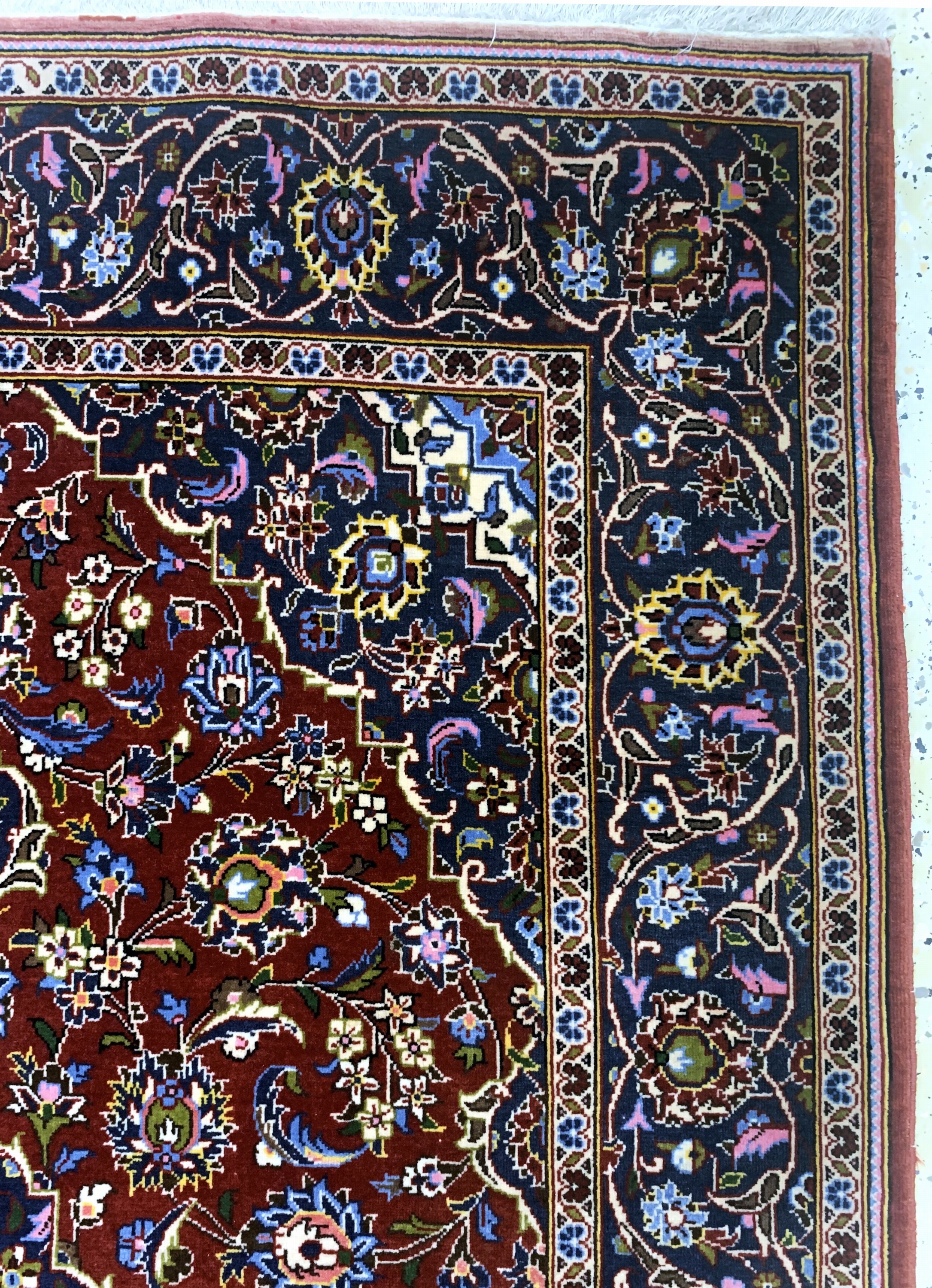 Detail d: Keschan Kork fein, Persien, Ende 20.Jhd, Korkwolle auf Baumwolle, ca. 168 x 108 cm, EHZ: 1-2