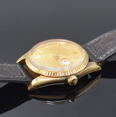 26818861b - ROLEX Oyster Perpetual Date Armbanduhr in GG 750/000 Referenz 15038, Automatik, ...