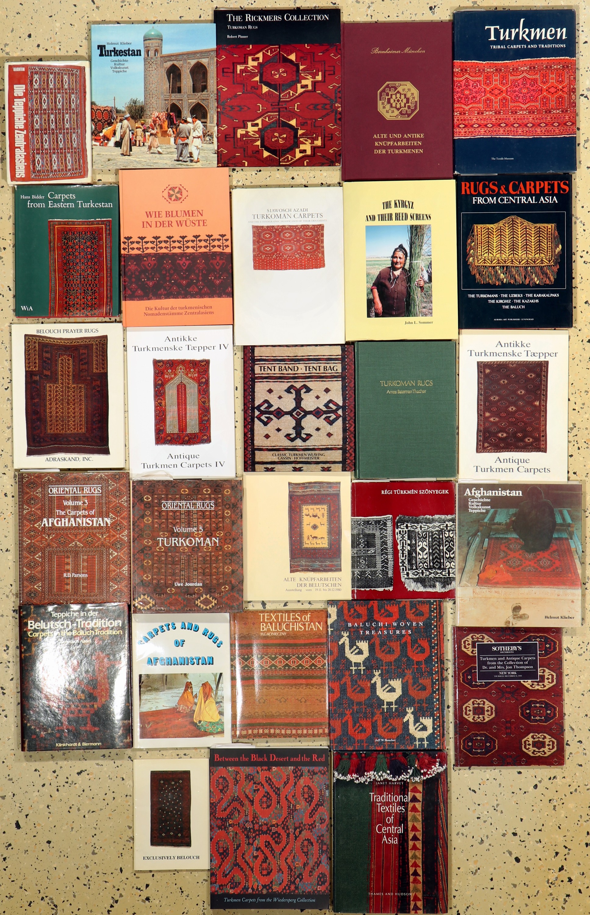 28 Positionen, Teppichliteratur (Turkmenen & Afghanen)