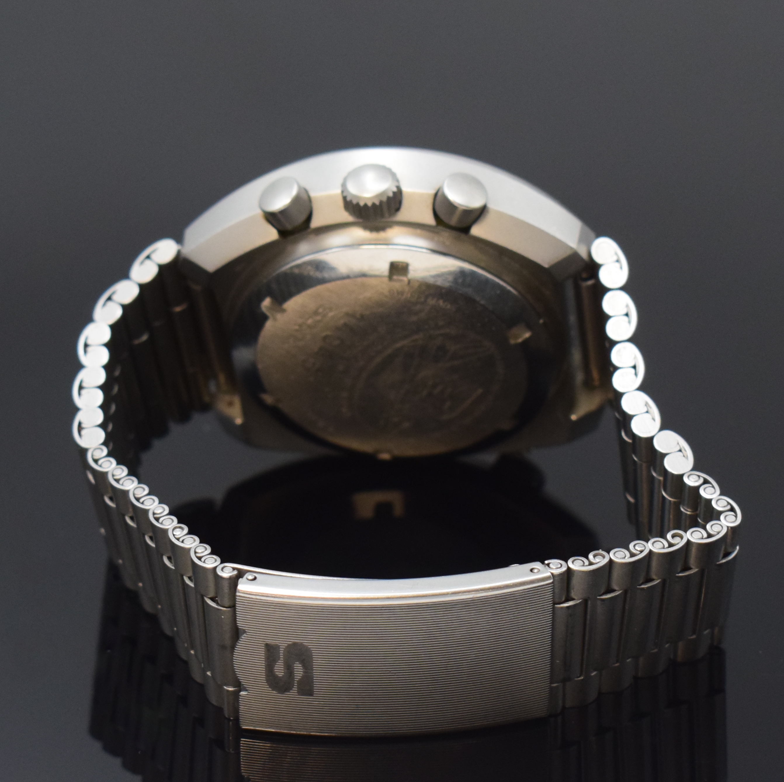 Detail b: SINN Herrenarmbanduhr mit Chronograph Referenz 140/42 anlässlich der ersten deutschen Spacelab Mission, Schweiz/Deutschland um 1990, Automatik, ...