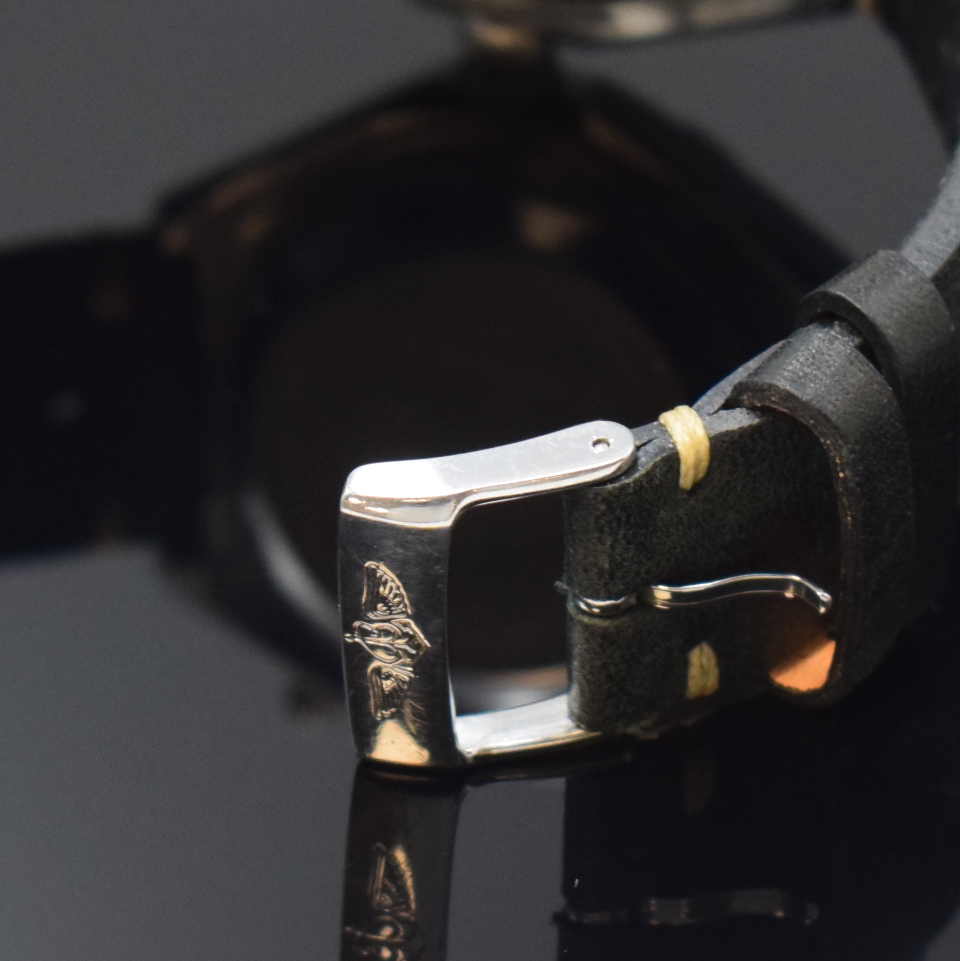 Detail b: BREITLING Armbandchronograph Navitimer Chrono-Matic Referenz 1806, Schweiz um 1970, Automatik, verschr. Stahlgeh. inkl. Lederband m. orig. Dornschl., ...