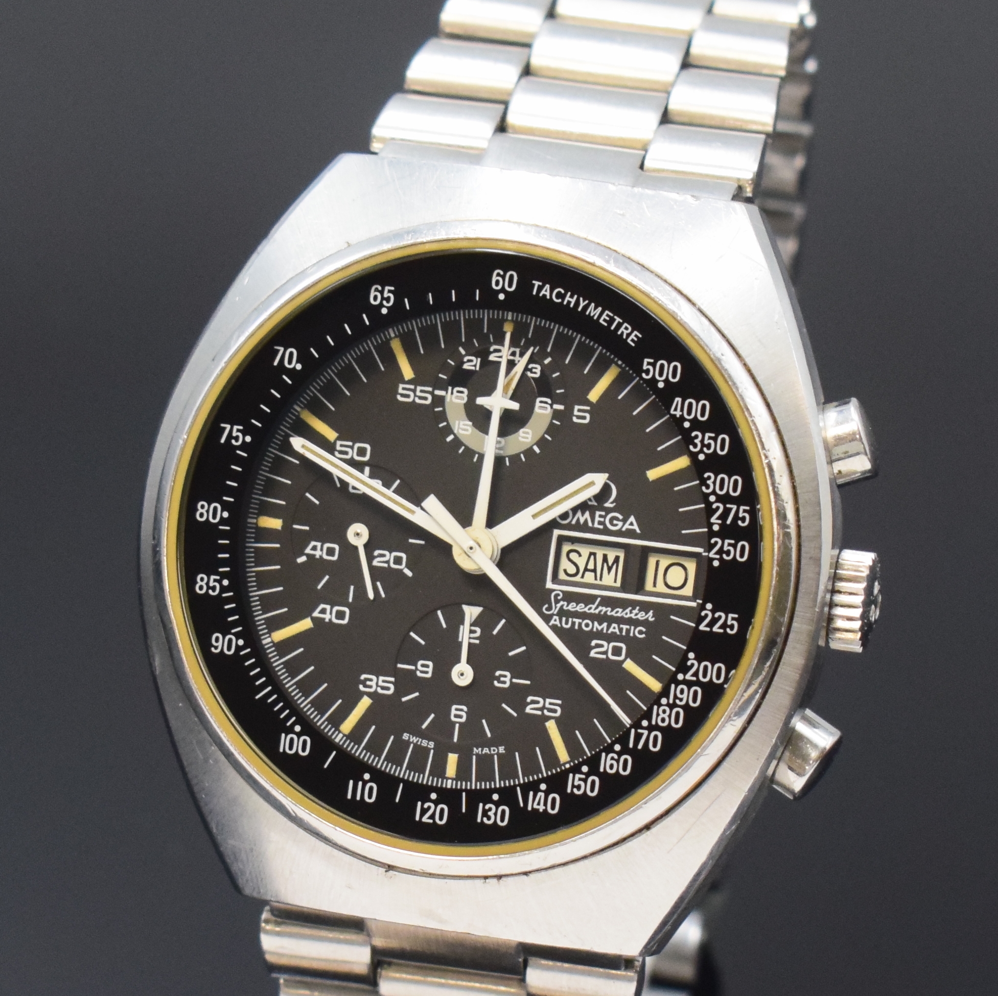 Detail a: OMEGA Speedmaster Armbandchronograph sogenannte Mark 4,5 Referenz 176.0012, Schweiz um 1979, Automatik, verschr. Geh. inkl. orig. Gliederband m. ...