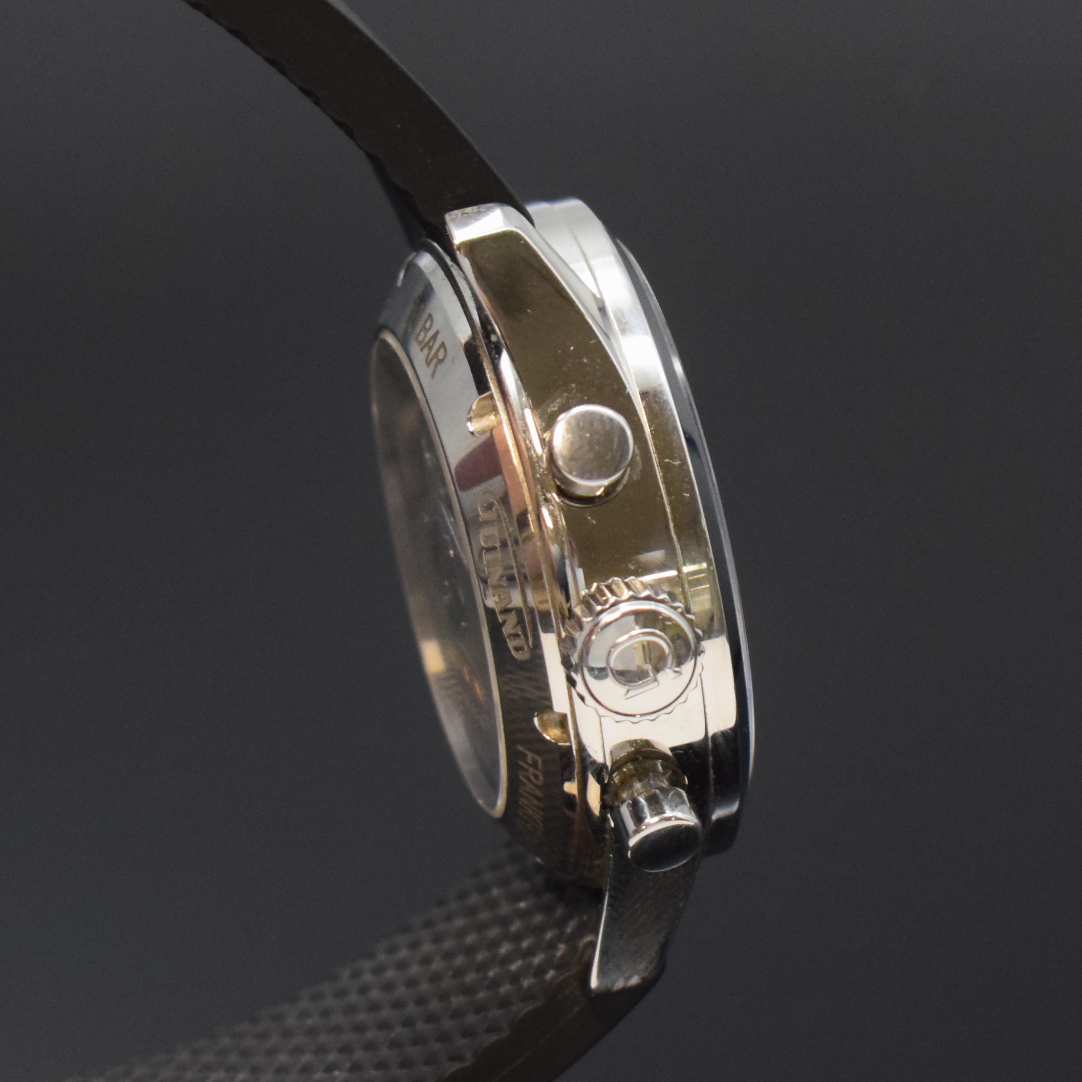 Detail c: GUINAND auf 15 Stück limitierter Armbandchronograph Jubilee Edition in Stahl Referenz 155, Schweiz um 2020, Automatik, beids. vergl. Geh. inkl. ...