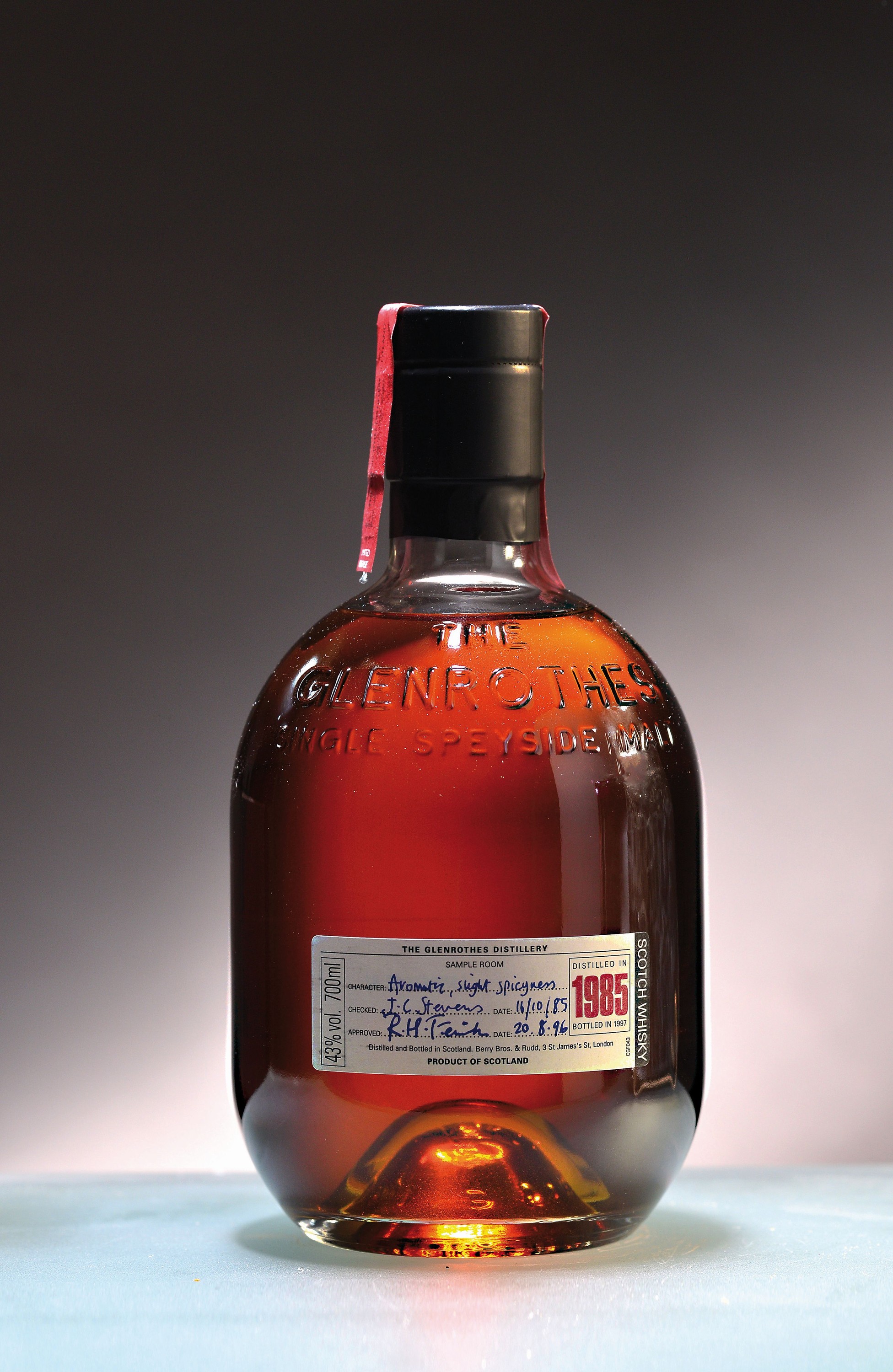 1 Flasche 1985 The Glenrothes Vintage, Single Speyside Malt, abgefüllt 1997, ca. 70cl, 43%Vol., in orig. Dose