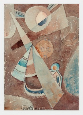 Image 26819497 - Paul Knothe, 1897 Walddorf-1988 Halbs, Ohne Titel, Abstrakte Komposition, Aquarell auf ...