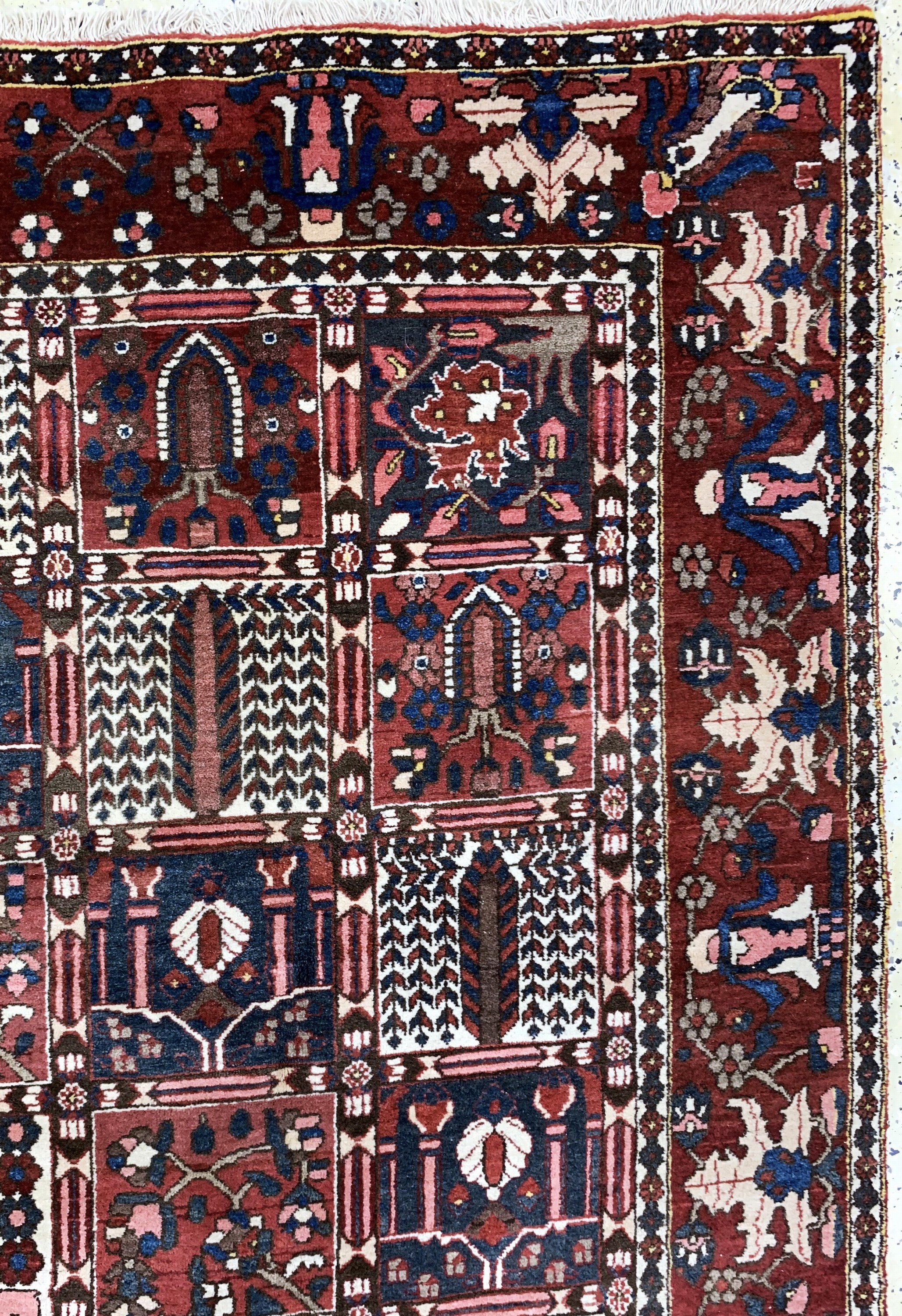 Detail d: Bachtiar, Persien, Mitte 20.Jhd., Wolle aufBaumwolle, ca. 300 x 210 cm, EHZ: 2
