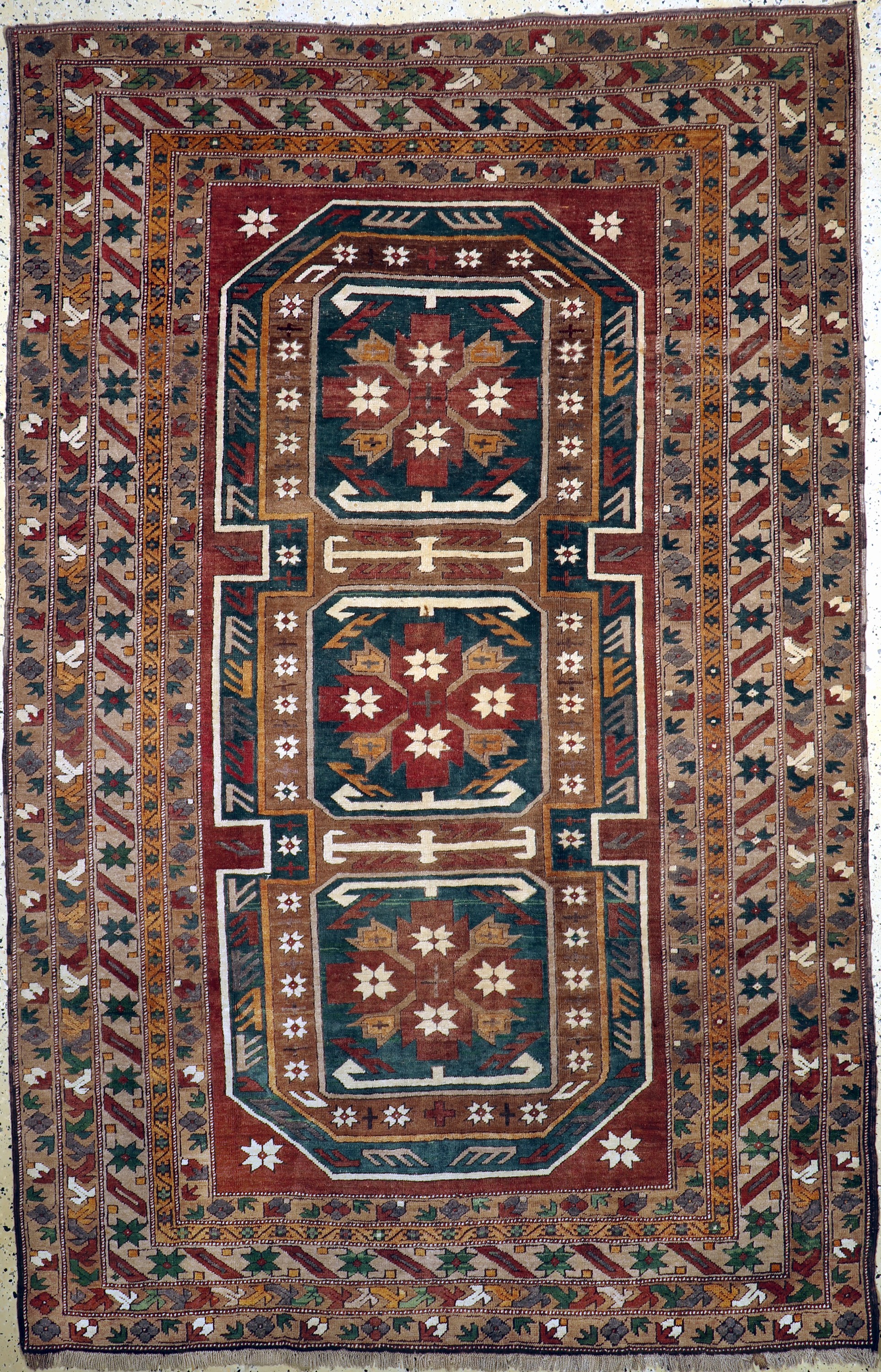 Kars, Türkei, Mitte 20.Jhd., Wolle auf Wolle, ca. 276 x 183 cm, EHZ: 2