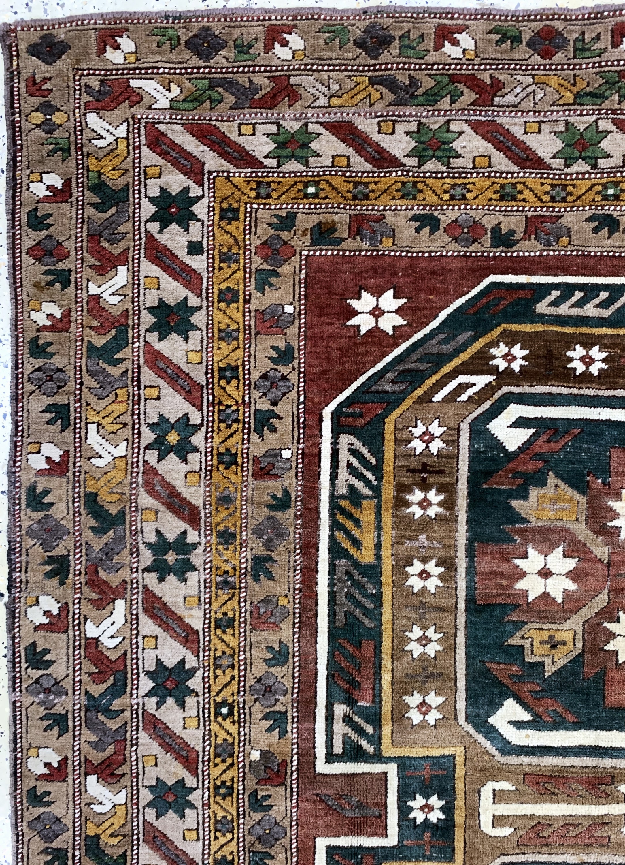 Detail c: Kars, Türkei, Mitte 20.Jhd., Wolle auf Wolle, ca. 276 x 183 cm, EHZ: 2