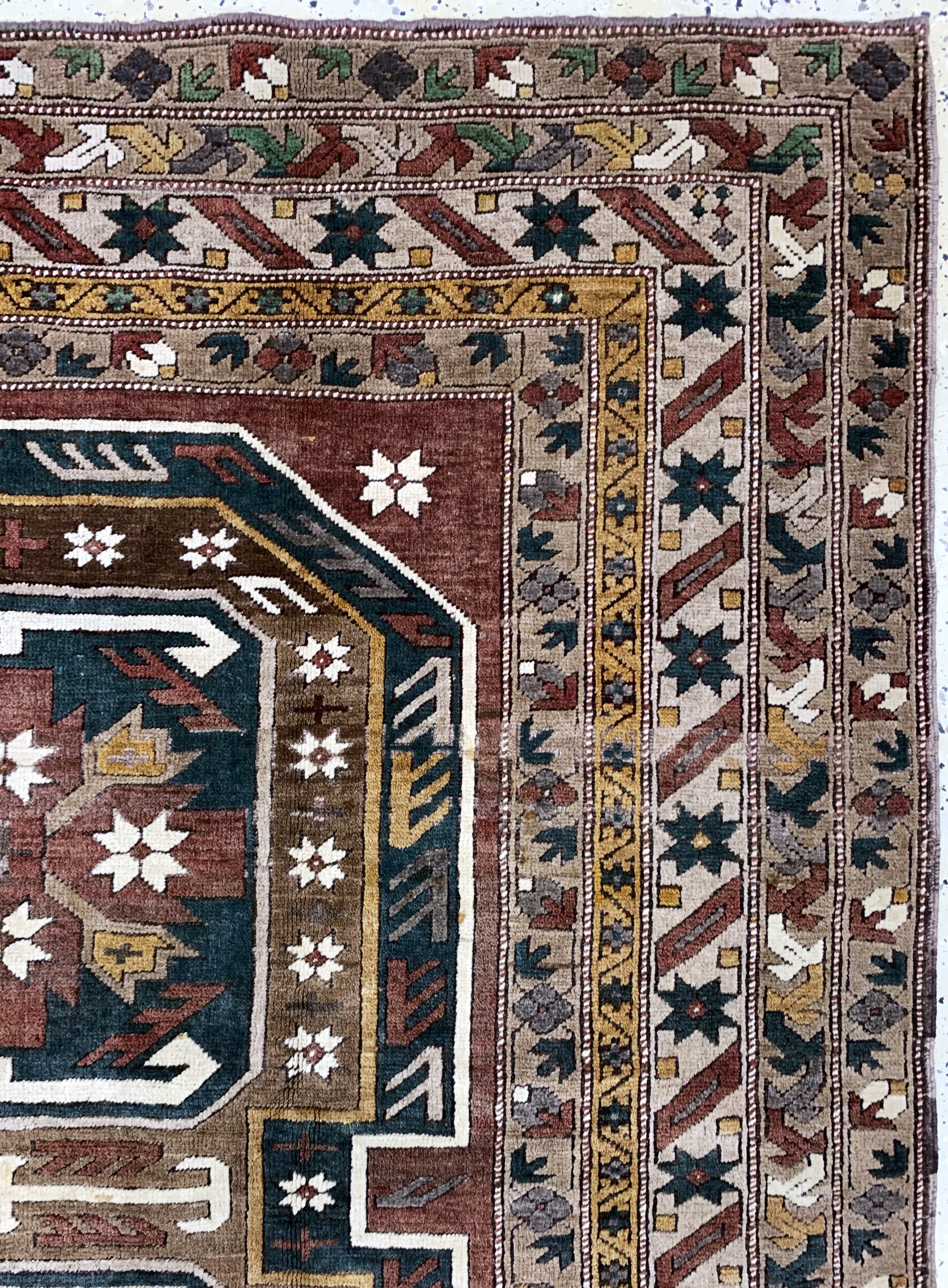Detail d: Kars, Türkei, Mitte 20.Jhd., Wolle auf Wolle, ca. 276 x 183 cm, EHZ: 2