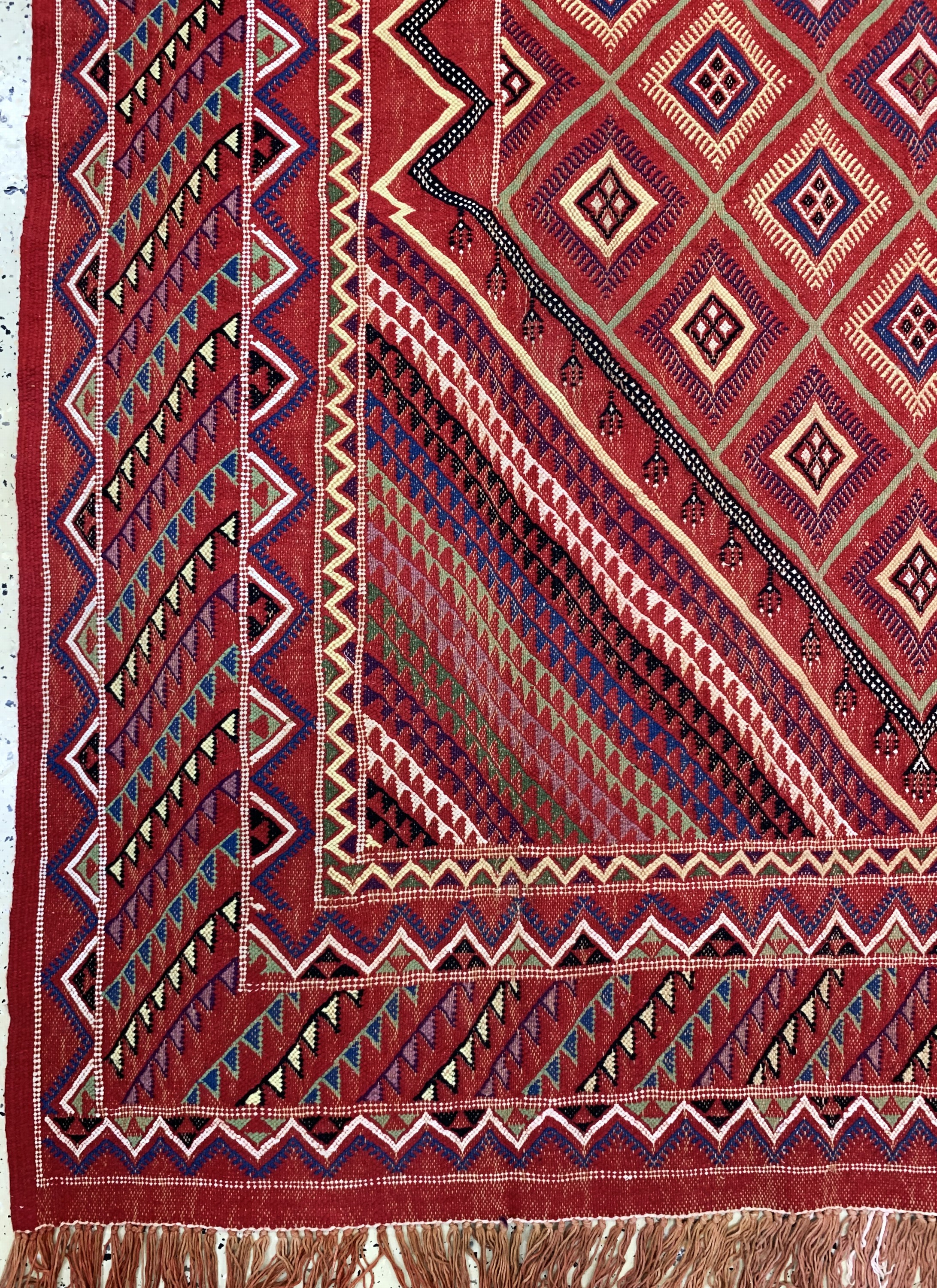 Detail b: Sumakh Kelim, Tunesien, Mitte 20.Jhd., Wolle auf Wolle, ca. 285 x 196 cm, EHZ: 2