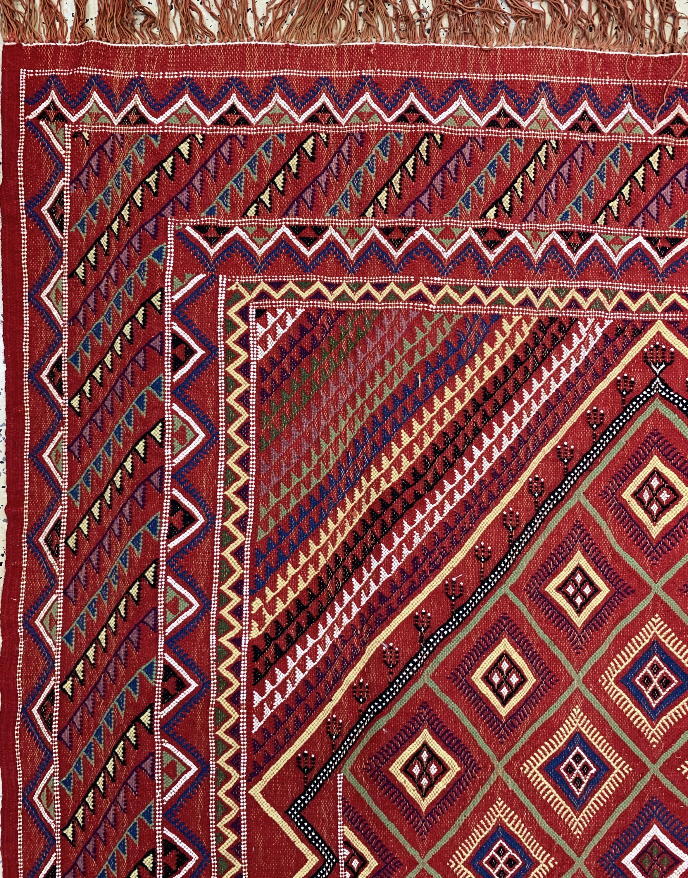 Detail c: Sumakh Kelim, Tunesien, Mitte 20.Jhd., Wolle auf Wolle, ca. 285 x 196 cm, EHZ: 2