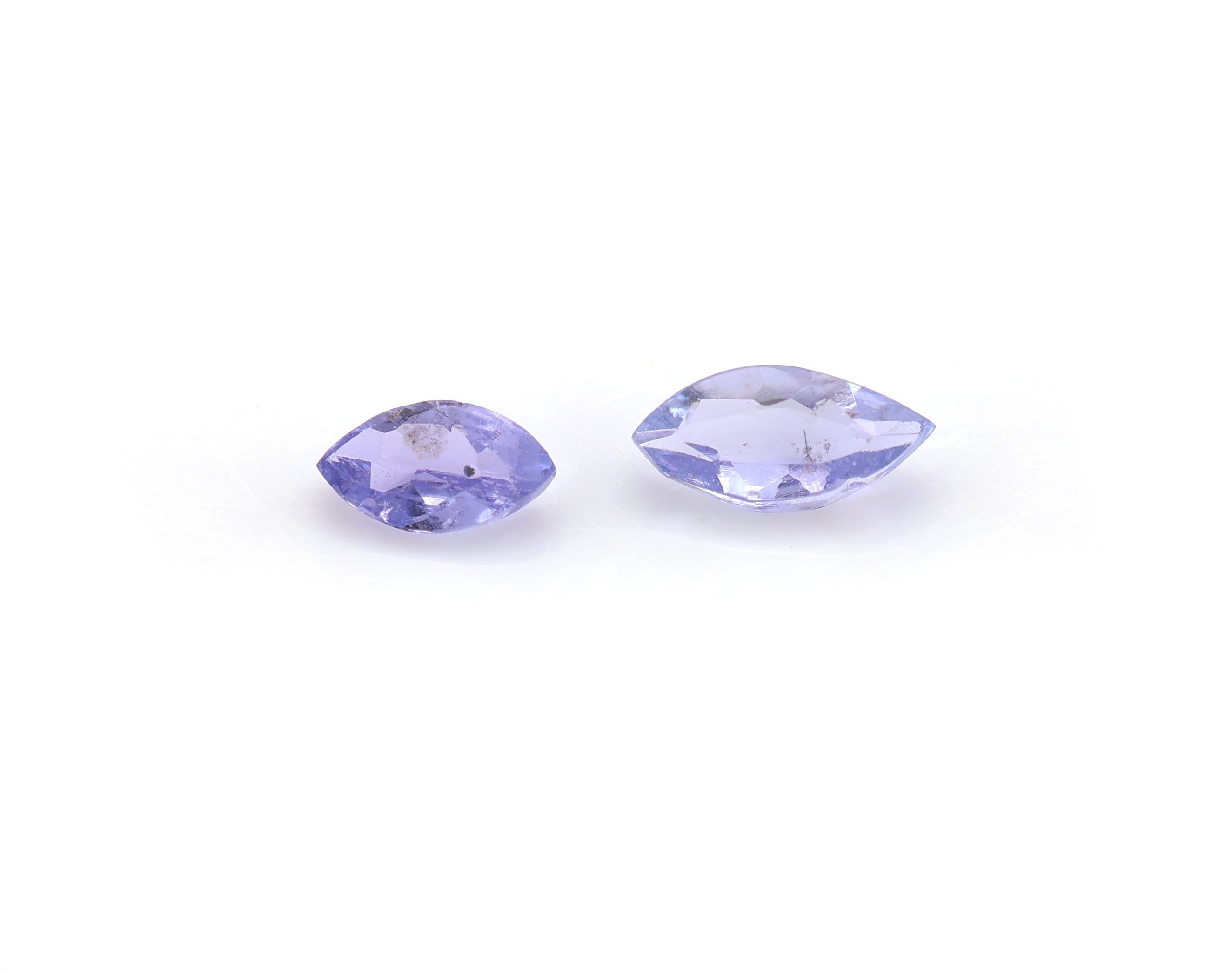 Detail a: Lot lose Tansanite, ca. 8.49 ct, Navettes in versch. Grössen und Farbnuancen