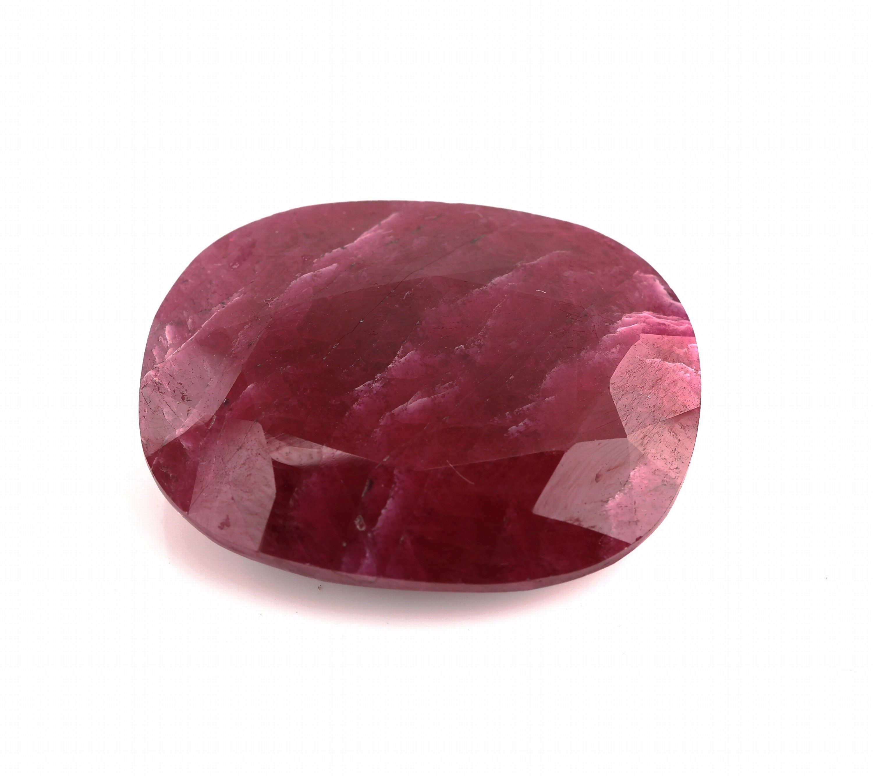 Loser Rubin, ca. 19.11 ct, ovalfacett., ca.20 x 16 x 5 mm