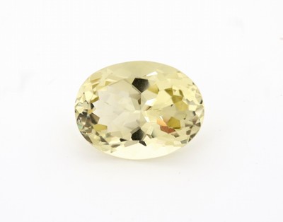 Image Loose lemoncitrine , approx. 45.36 ct, oval bevelled, approx. 27 x 21 x 15 mm Valuation ...