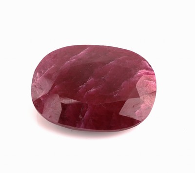 Image Loose ruby , approx. 19.11 ct, oval bevelled, approx. 20 x 16 x 5 mm Valuation Price: ...