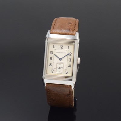 Image Jaeger-LeCoultre Reverso Grande Taille wristwatch in steel reference 270.8.26, manual ...