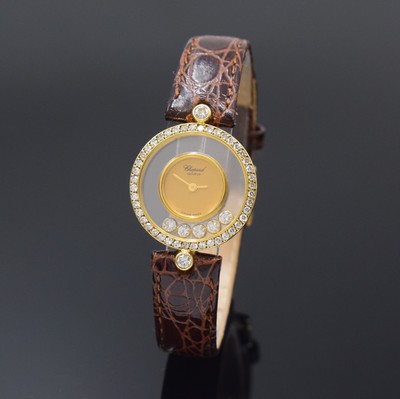 Image CHOPARD Happy Diamonds ladies wristwatch in 18k yellow gold with diamonds reference 4065, ...