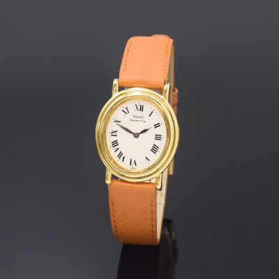 Image PIAGET Classic ladies wristwatch reference 7358 in 18k yellow gold, quartz, case back ...