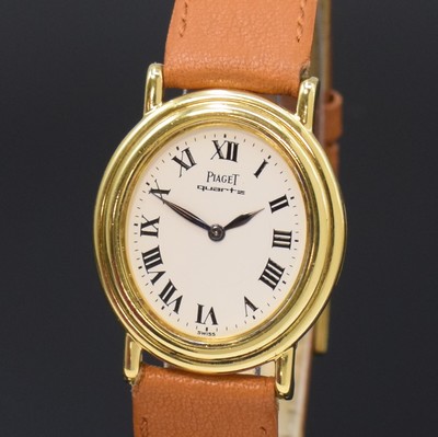 26820839a - PIAGET Classic Damenarmbanduhr Referenz 7358 in GG 750/000, quarz, Boden 4-fach ...