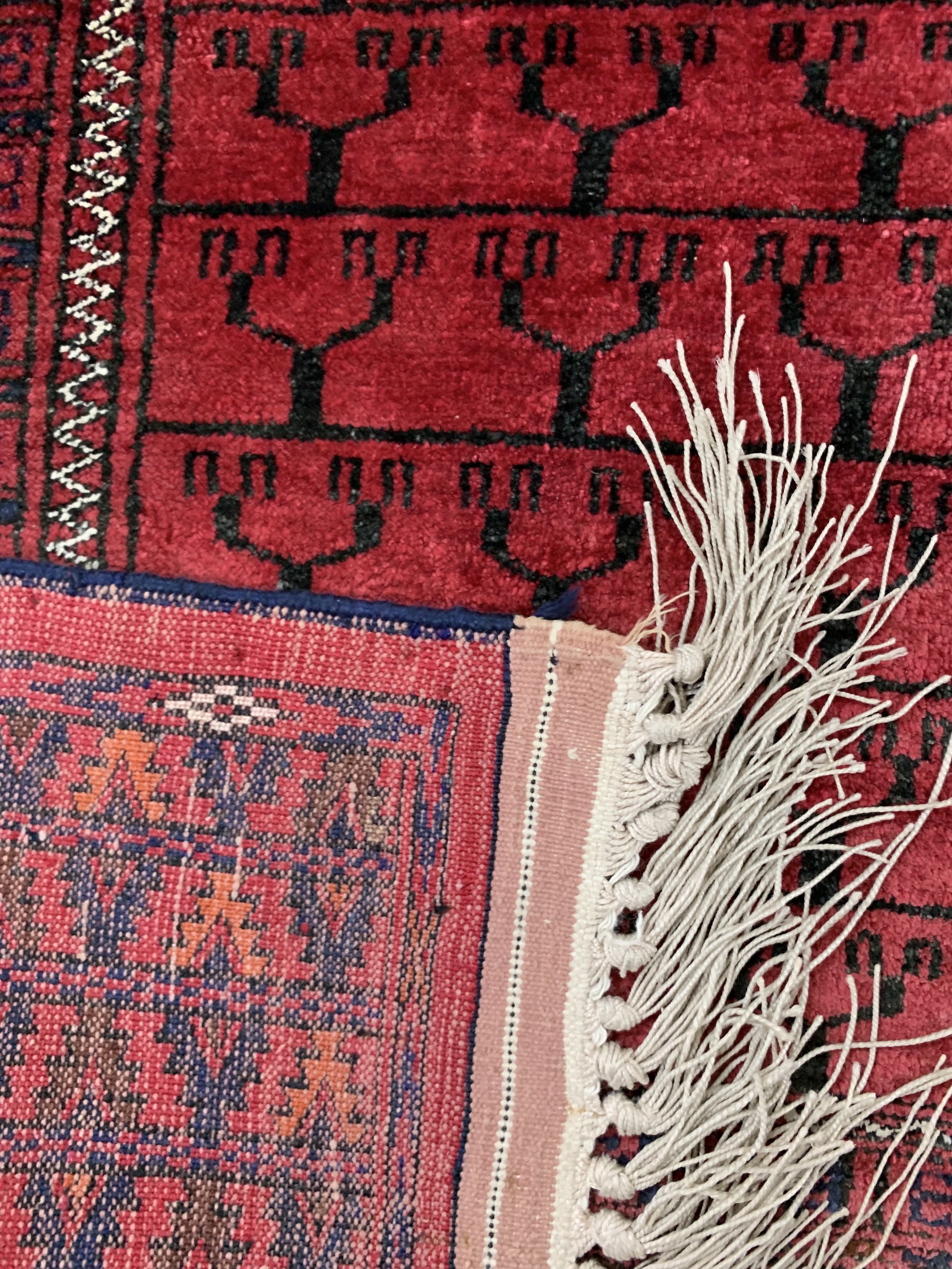 Detail f: Seiden Torkmen, Persien, Mitte 20.Jhd, reine Naturseide, ca. 171 x 132 cm, EHZ: 2