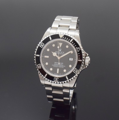 Image ROLEX Sea-Dweller reference 16600 diving wristwatch in steel/stainless steel ...