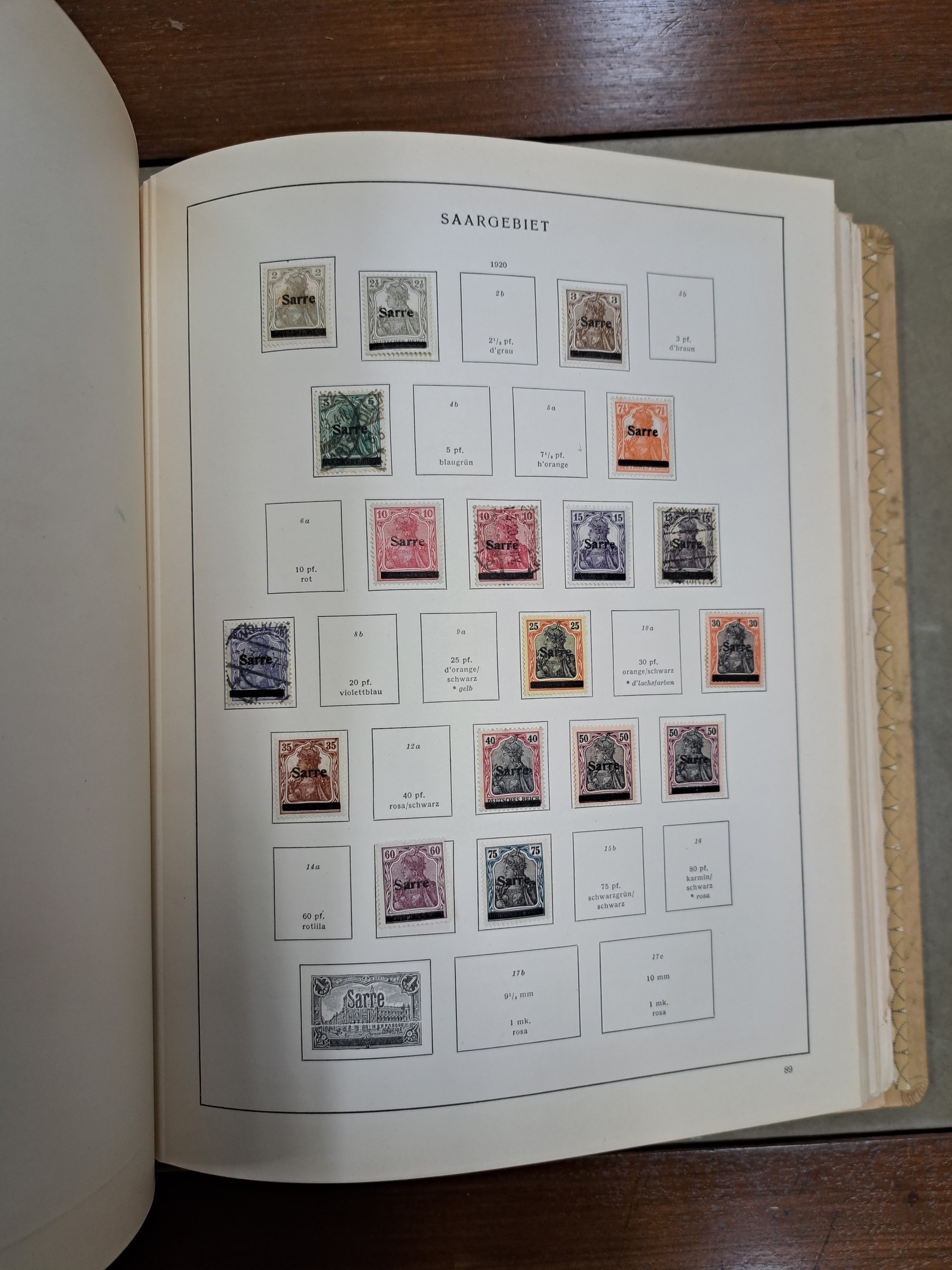 Detail e: Briefmarkensammlung, Deutsches Reich & 3. Reich, gestempelt und mit Falz, unterschiedliche Erhaltung, sowie etwas Saargebiet und Danzig, Album ...