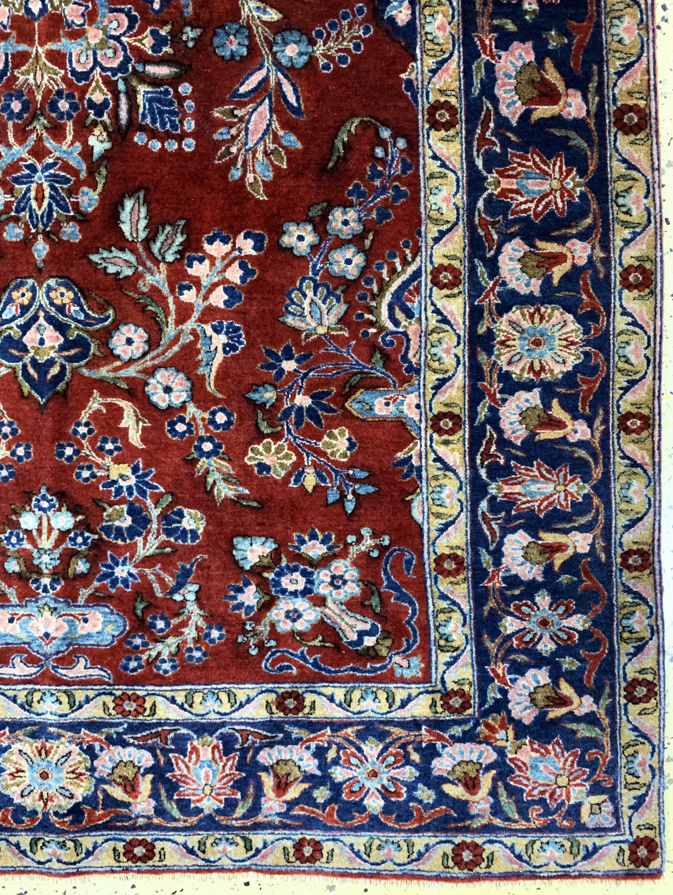Detail a: "Manchester"Keschan antik, Persien, um 1900, Manchester-Korkwolle, ca. 190 x 125 cm, gereinigt, EHZ: 2