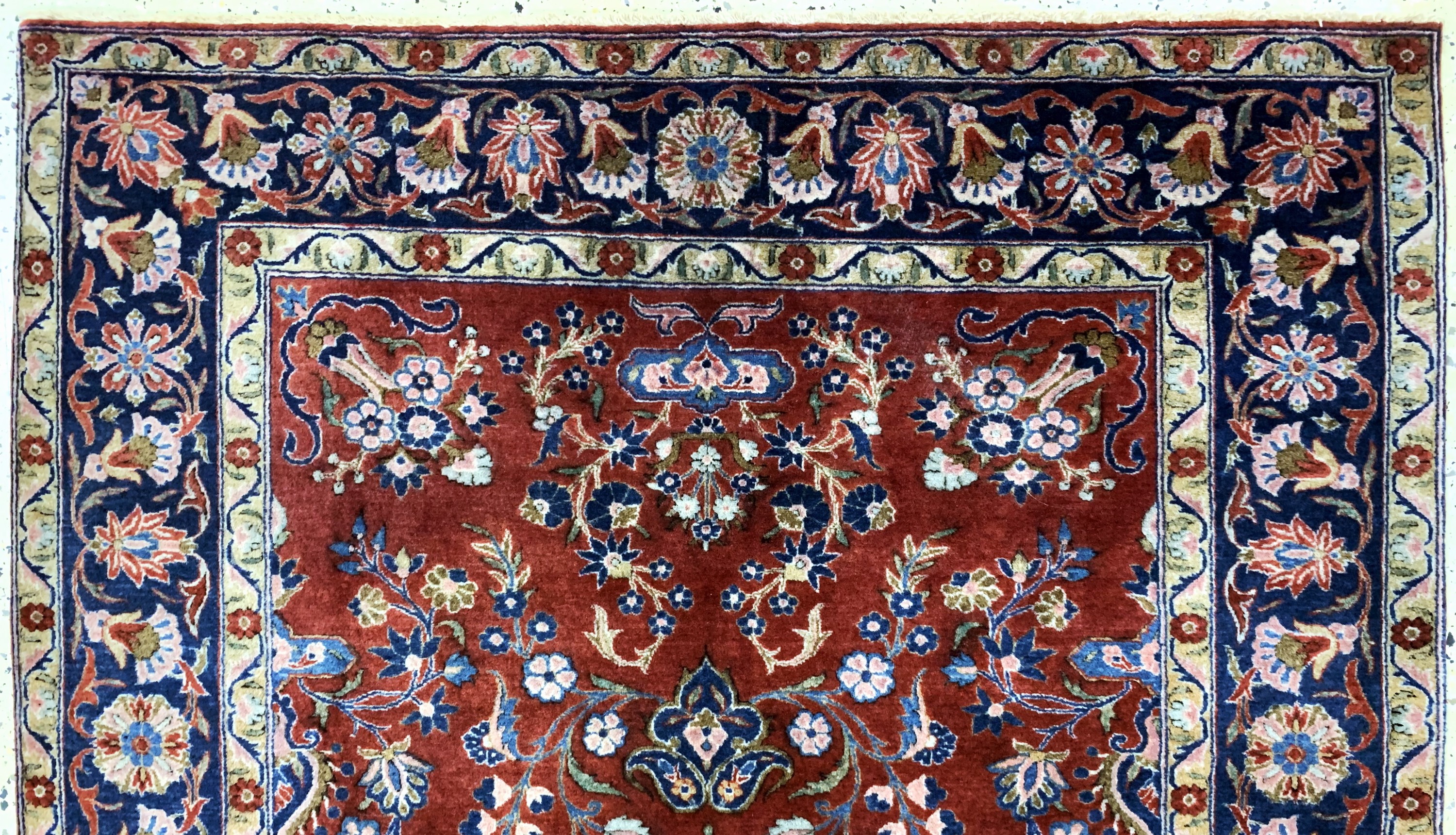 Detail d: "Manchester"Keschan antik, Persien, um 1900, Manchester-Korkwolle, ca. 190 x 125 cm, gereinigt, EHZ: 2