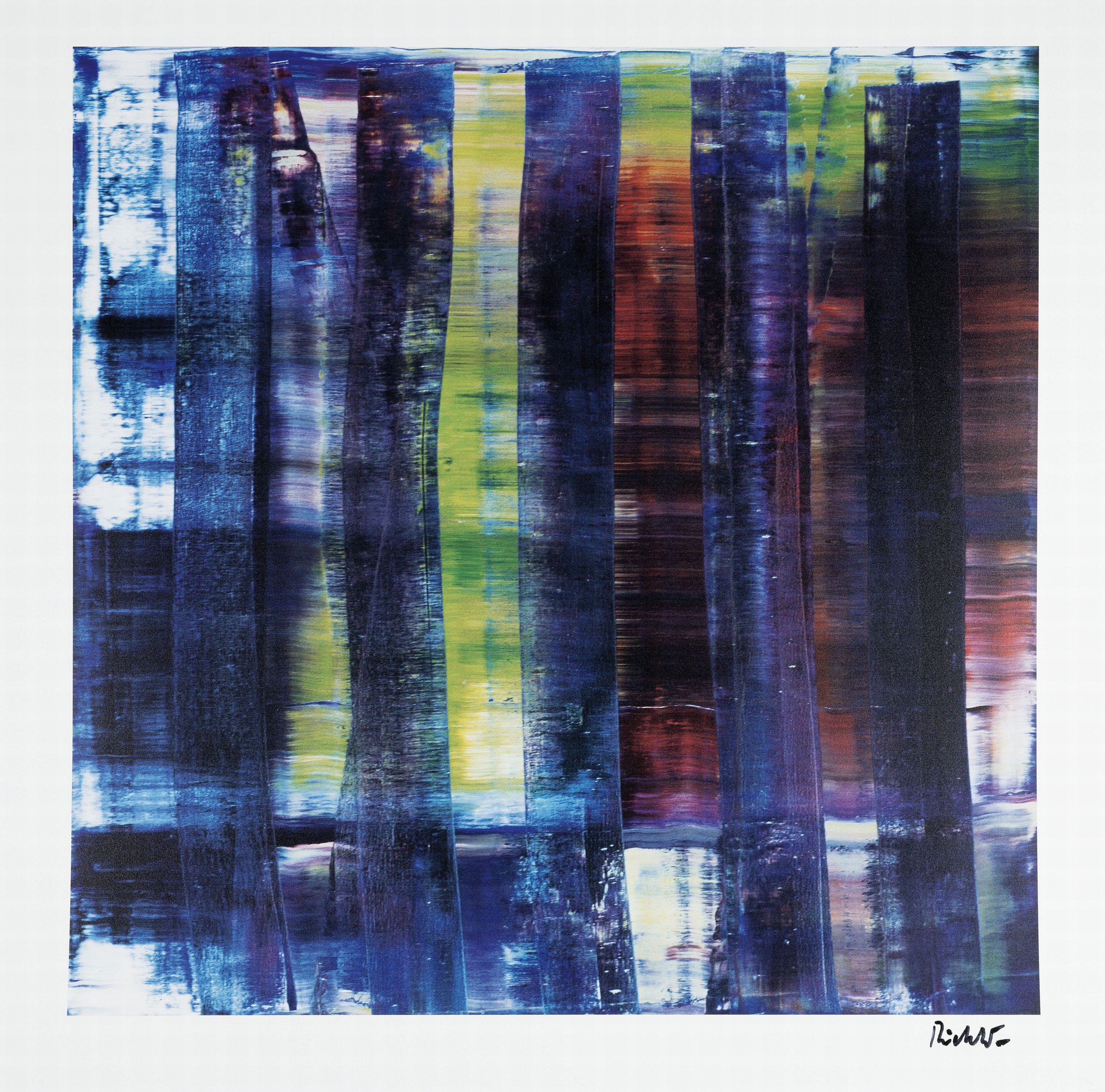 Gerhard Richter, geb. 1932 Dresden, Farboffset, "Abstract Painting 1992" (nach dem Gemälde von 1992), Hrsg. SABAM Belgium 2005, ...
