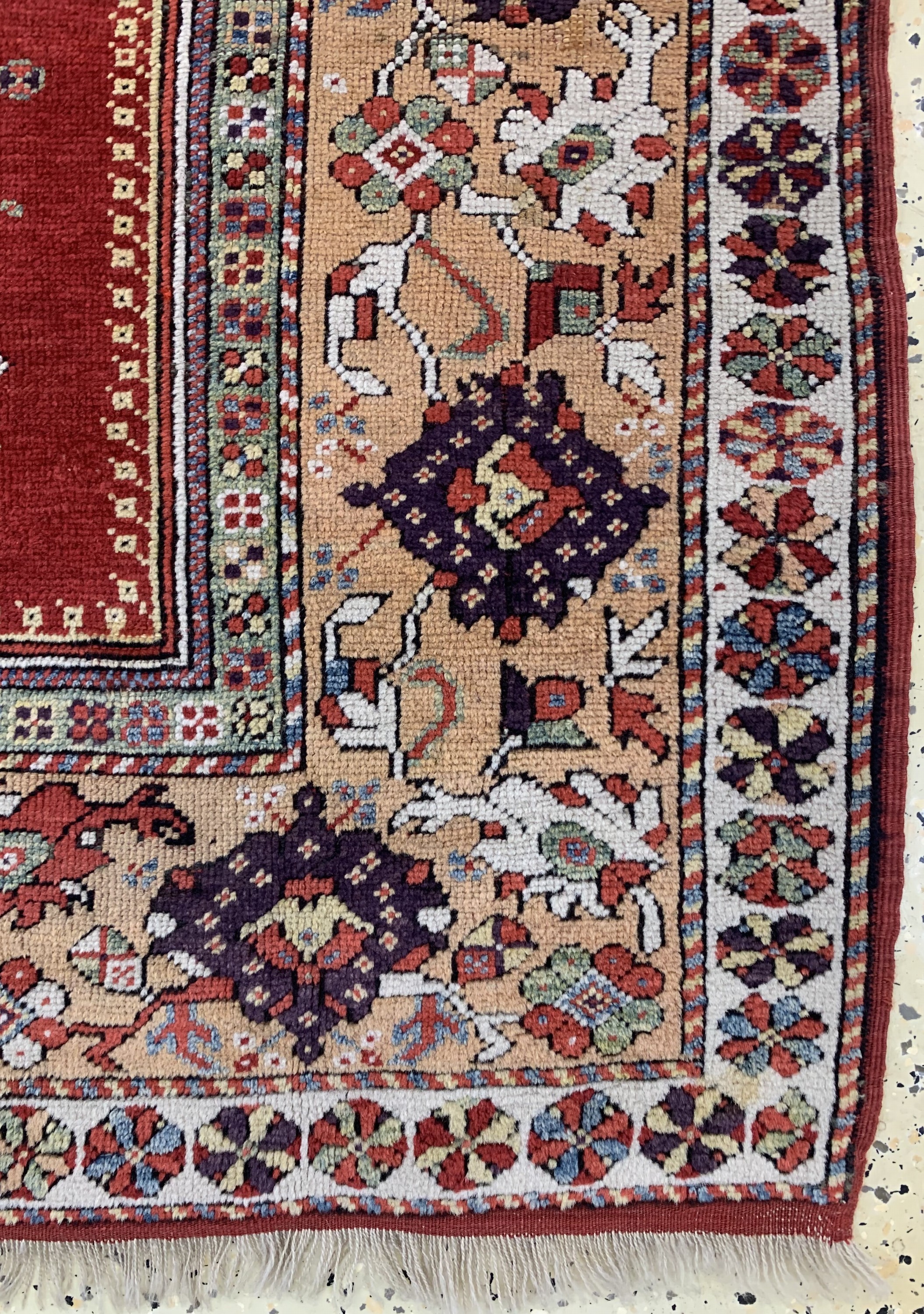 Detail a: Melas antik, Türkei, um 1900, Wolle auf Wolle, ca. 140 x 93 cm, EHZ: 2