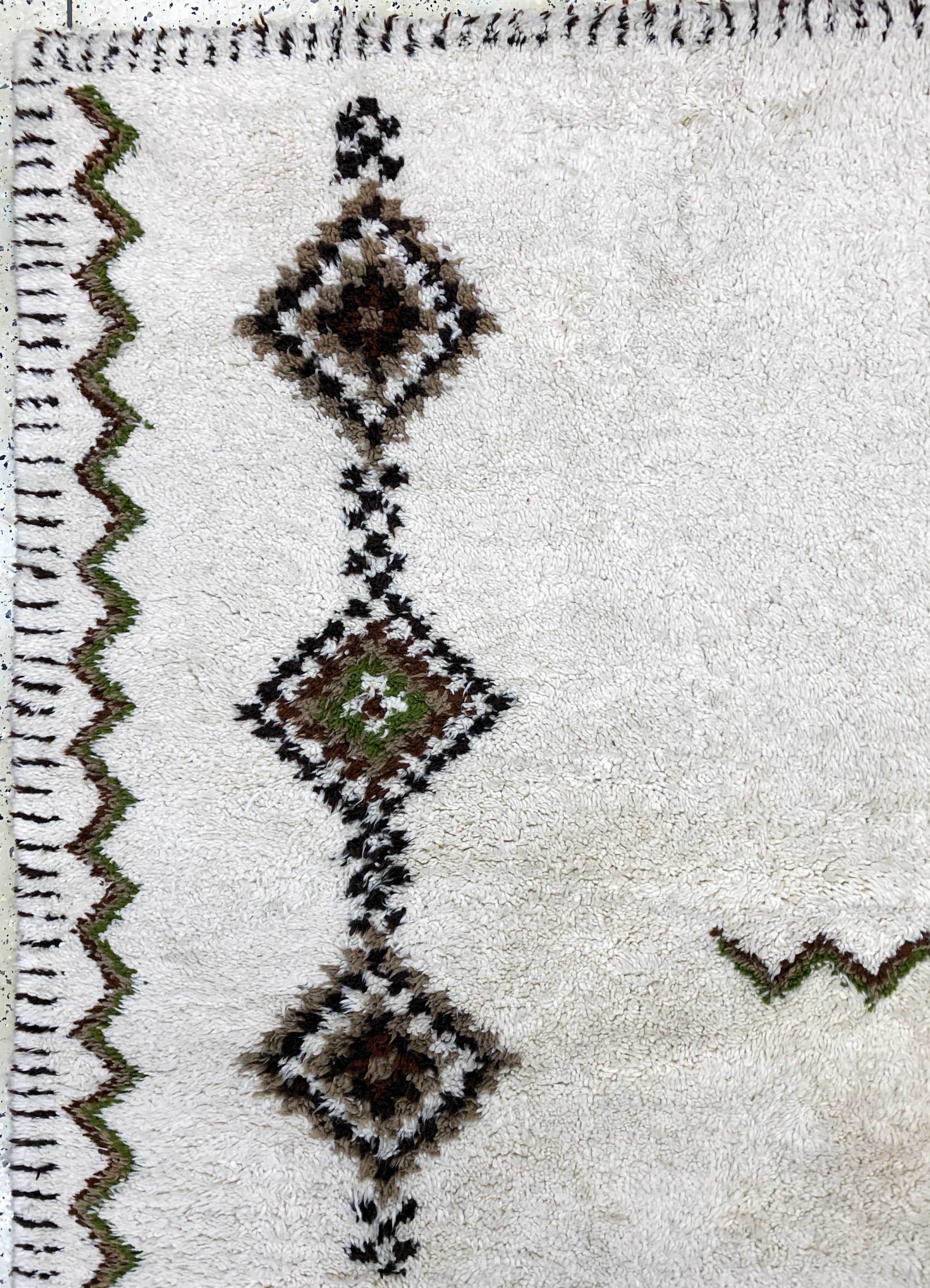 Detail d: Berber-Teppich, Marokko, Mitte 20.Jhd., Wolle auf Baumwolle, ca. 340 x 288 cm, EHZ: 2