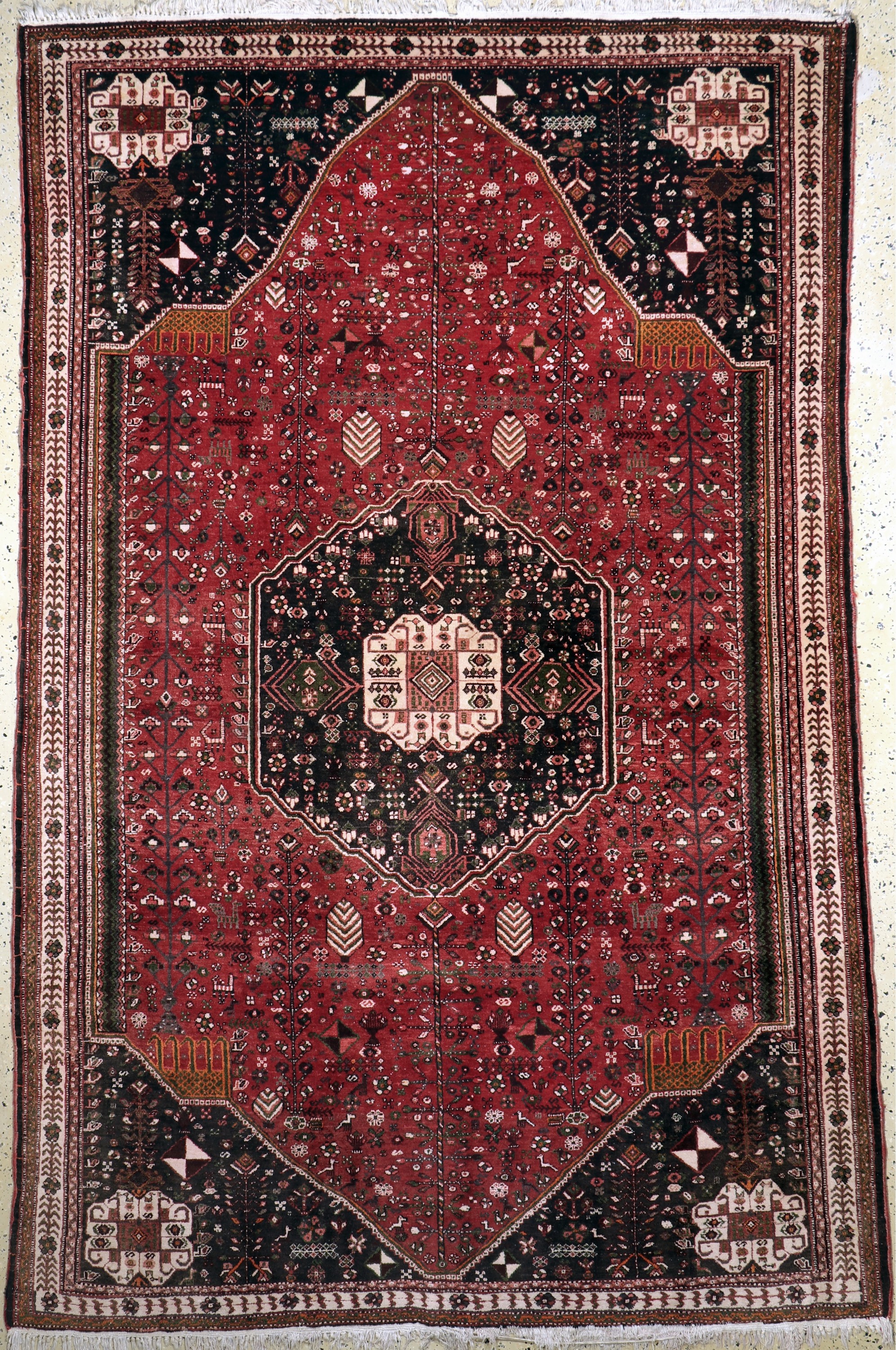Ghaschgai, Persien, Mitte 20.Jhd, Wolle aufBaumwolle, ca. 304 x 200 cm, EHZ: 2