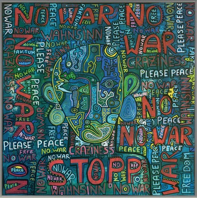 26823001k - Horst Kordes, geb. 1958, Maler in Schwalmtal am Niederrhein, Peace and Freedom, Acryl ...