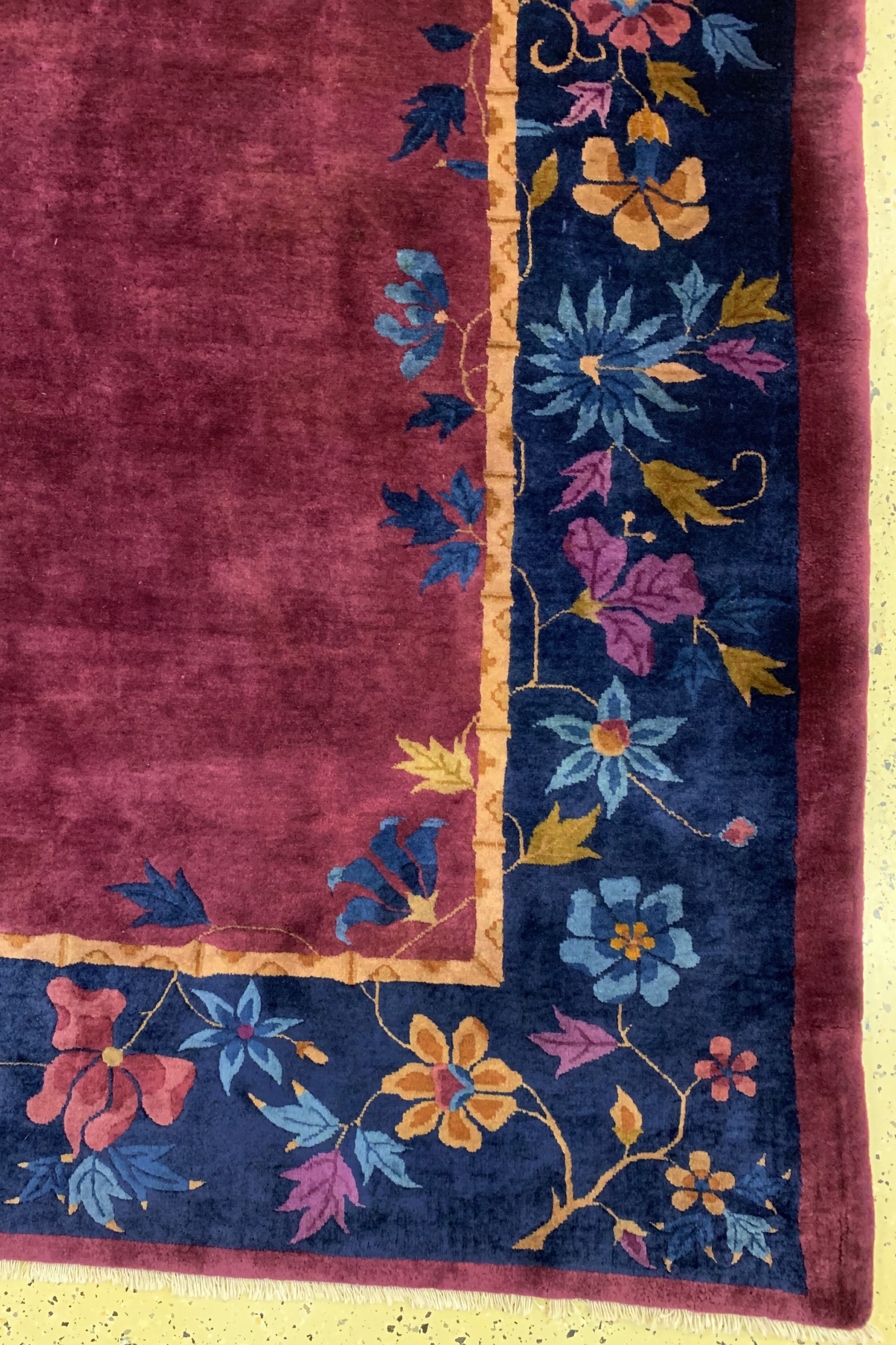 Detail a: Peking antik, China, um 1900, Manchester-Korkwolle, ca. 288 x 248 cm, EHZ: 1-2, fachkundig gereinigt