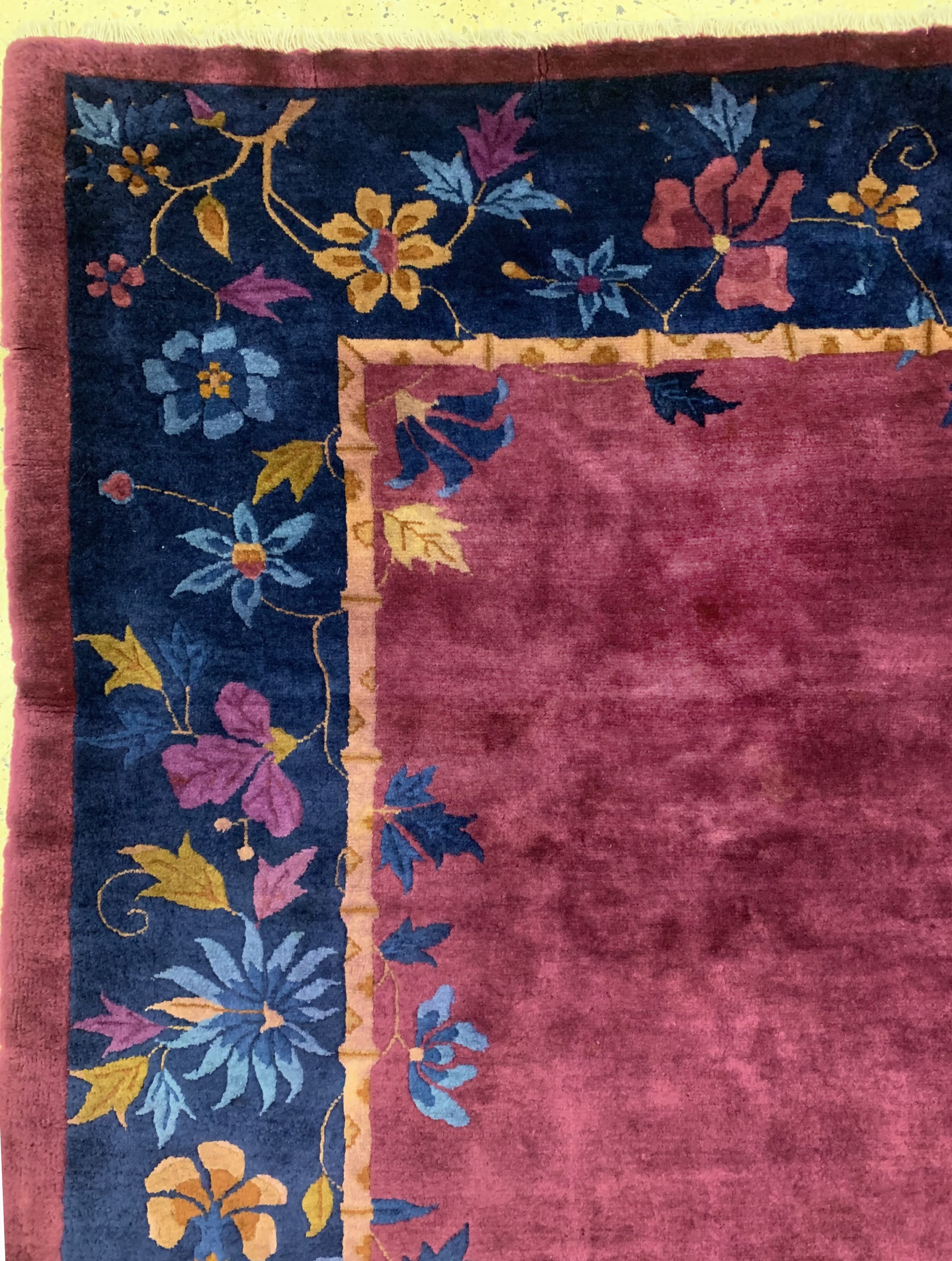 Detail d: Peking antik, China, um 1900, Manchester-Korkwolle, ca. 288 x 248 cm, EHZ: 1-2, fachkundig gereinigt