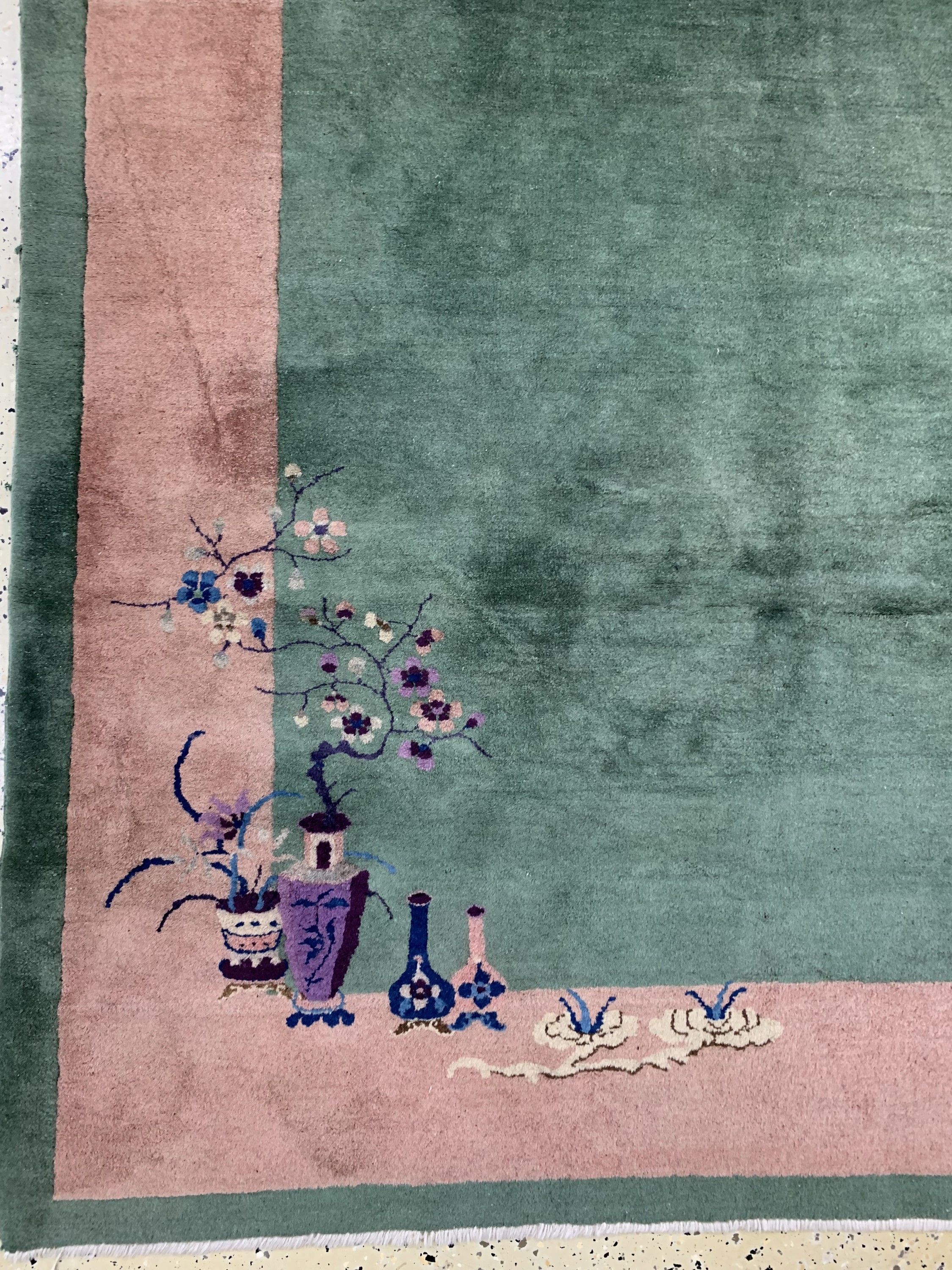 Detail b: Peking antik, China, um 1900, Wolle auf Baumwolle, ca. 294 x 248 cm, EHZ: 2, fachkundig gereinigt