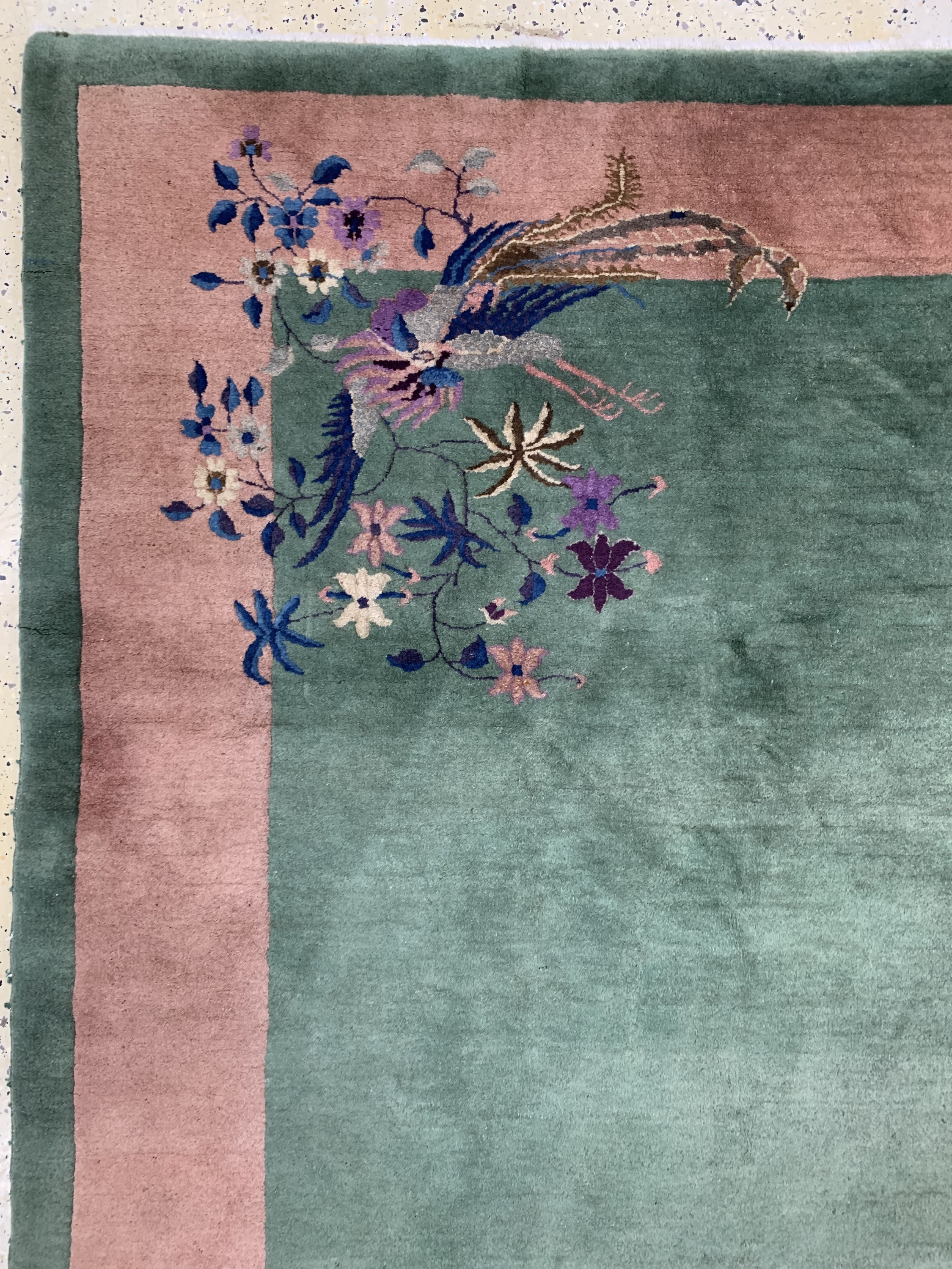 Detail c: Peking antik, China, um 1900, Wolle auf Baumwolle, ca. 294 x 248 cm, EHZ: 2, fachkundig gereinigt