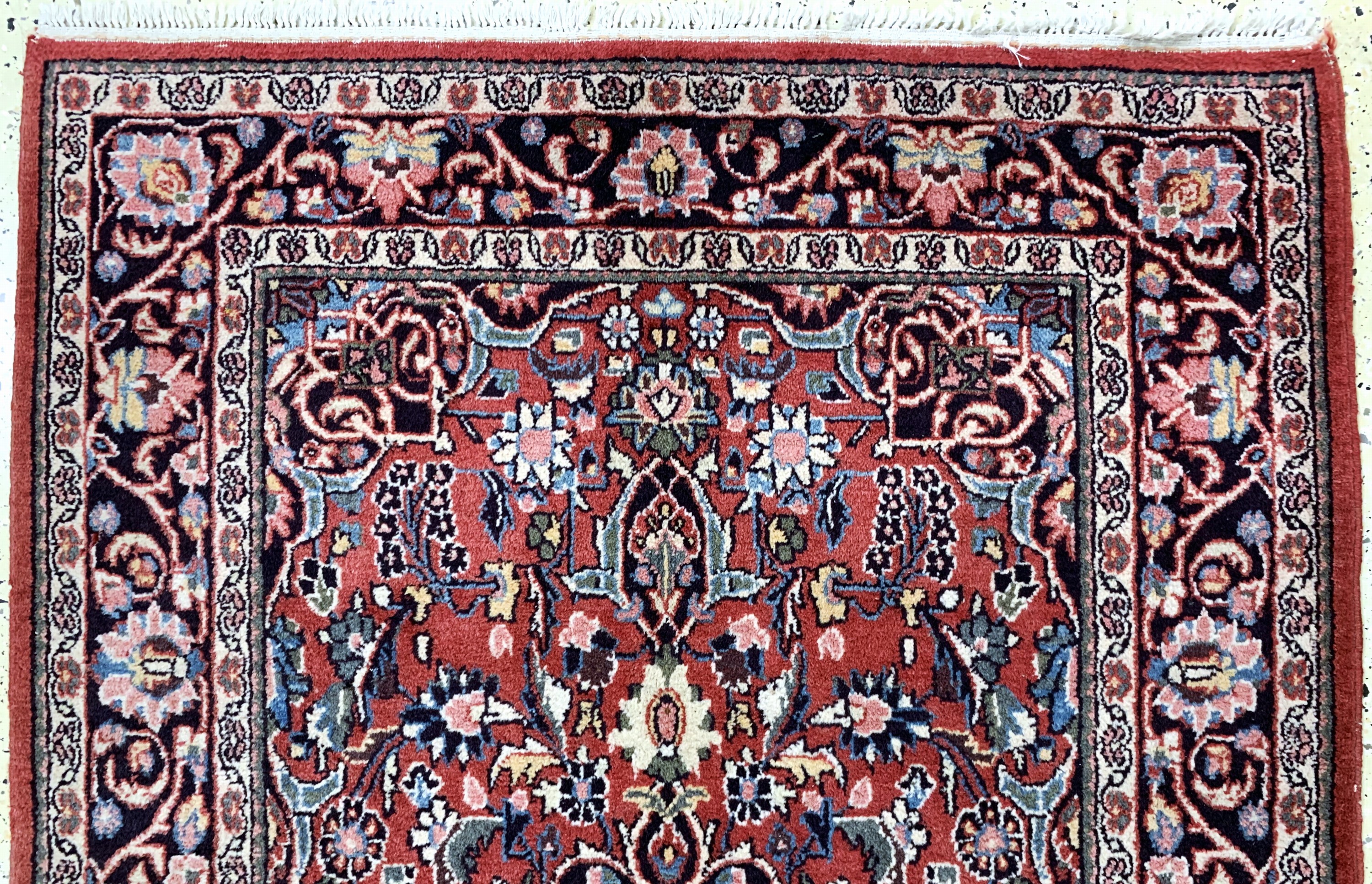 Detail a: Keschan, Persien, Mitte 20.Jhd, Wolle auf Baumwolle, ca. 200 x 126 cm, EHZ: 2-3