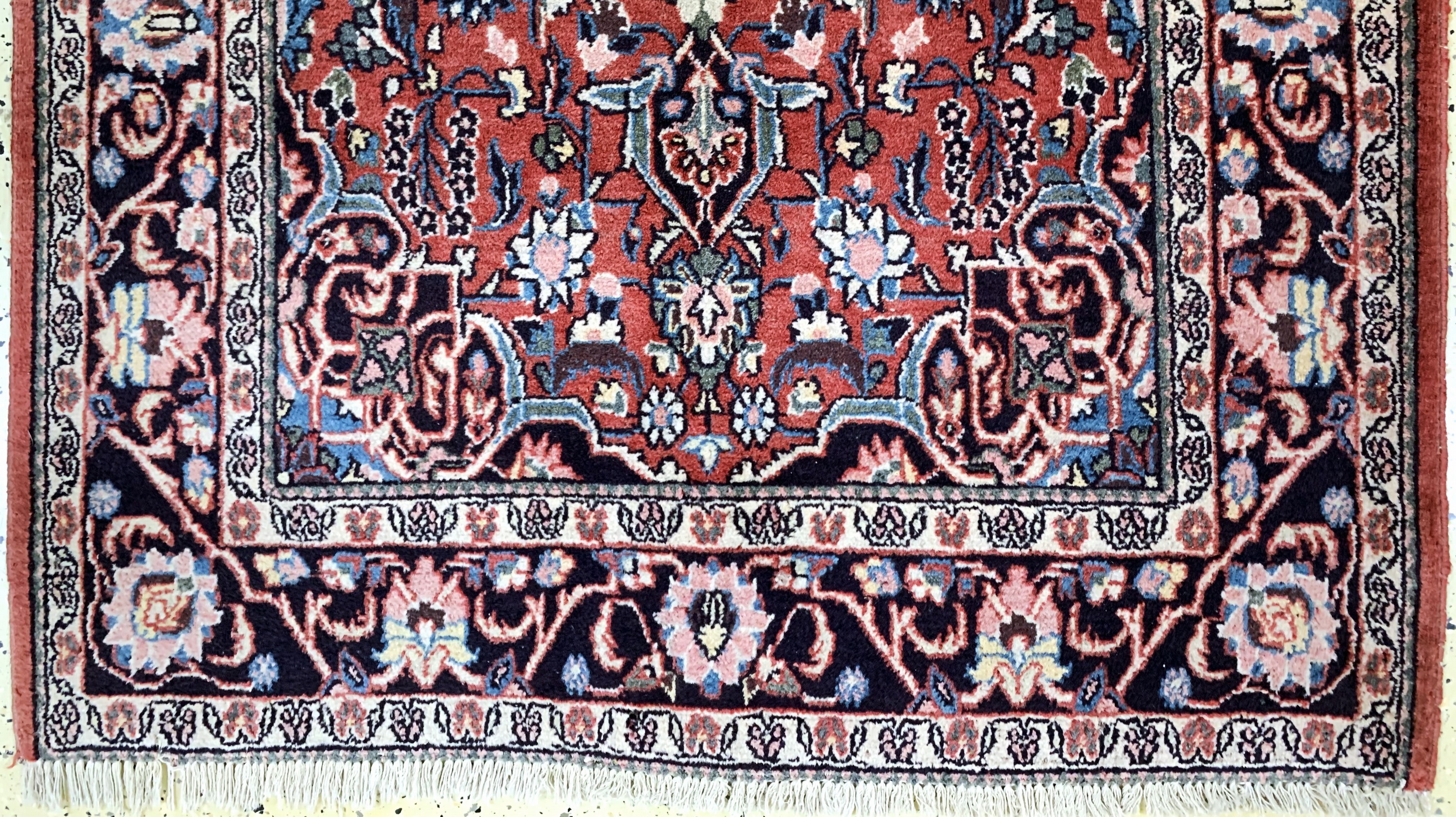 Detail c: Keschan, Persien, Mitte 20.Jhd, Wolle auf Baumwolle, ca. 200 x 126 cm, EHZ: 2-3